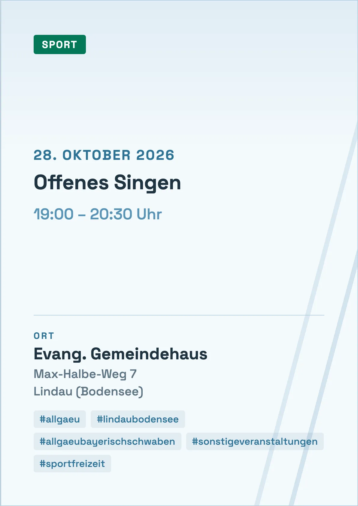 Veranstaltungsflyer