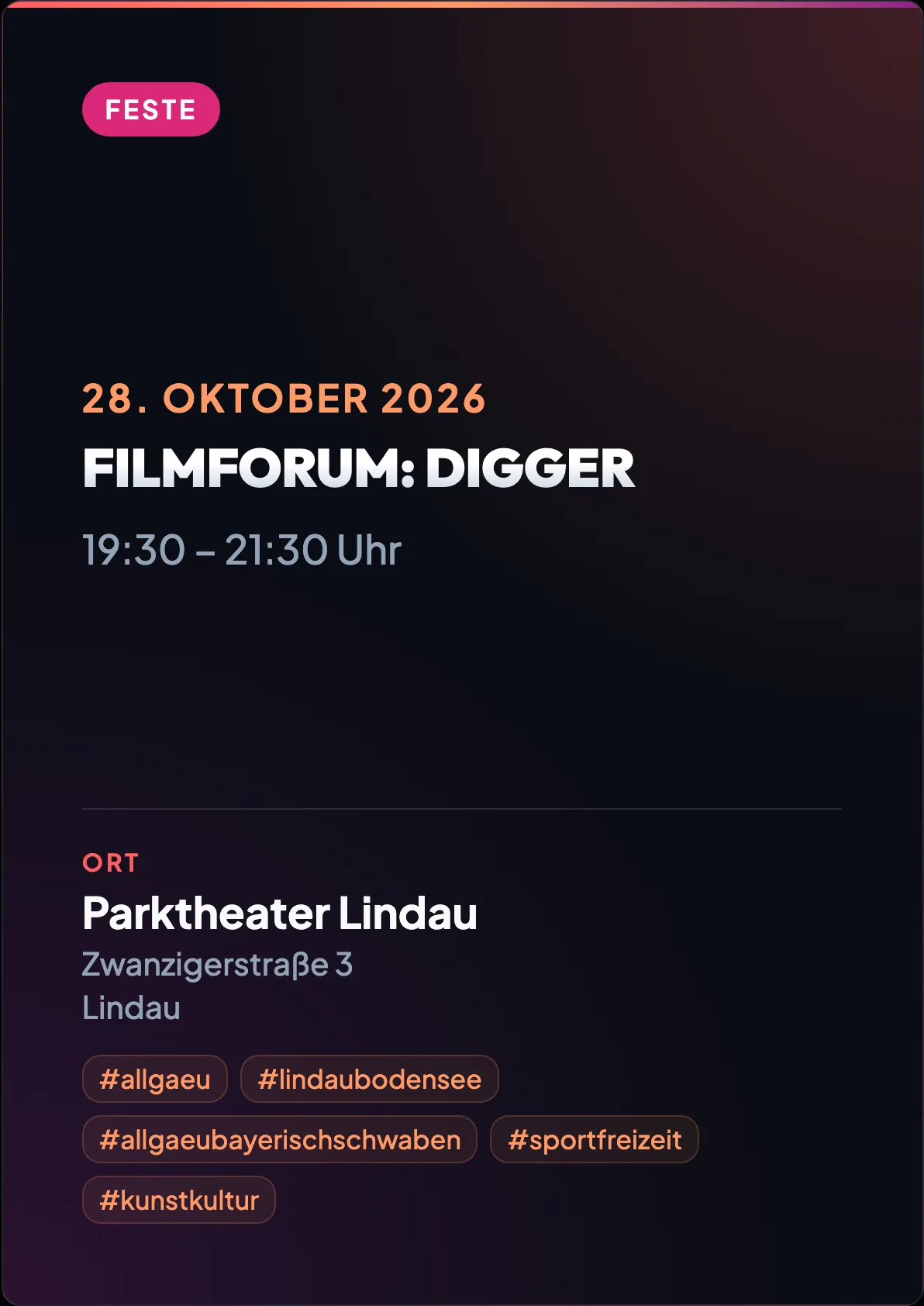 Veranstaltungsflyer