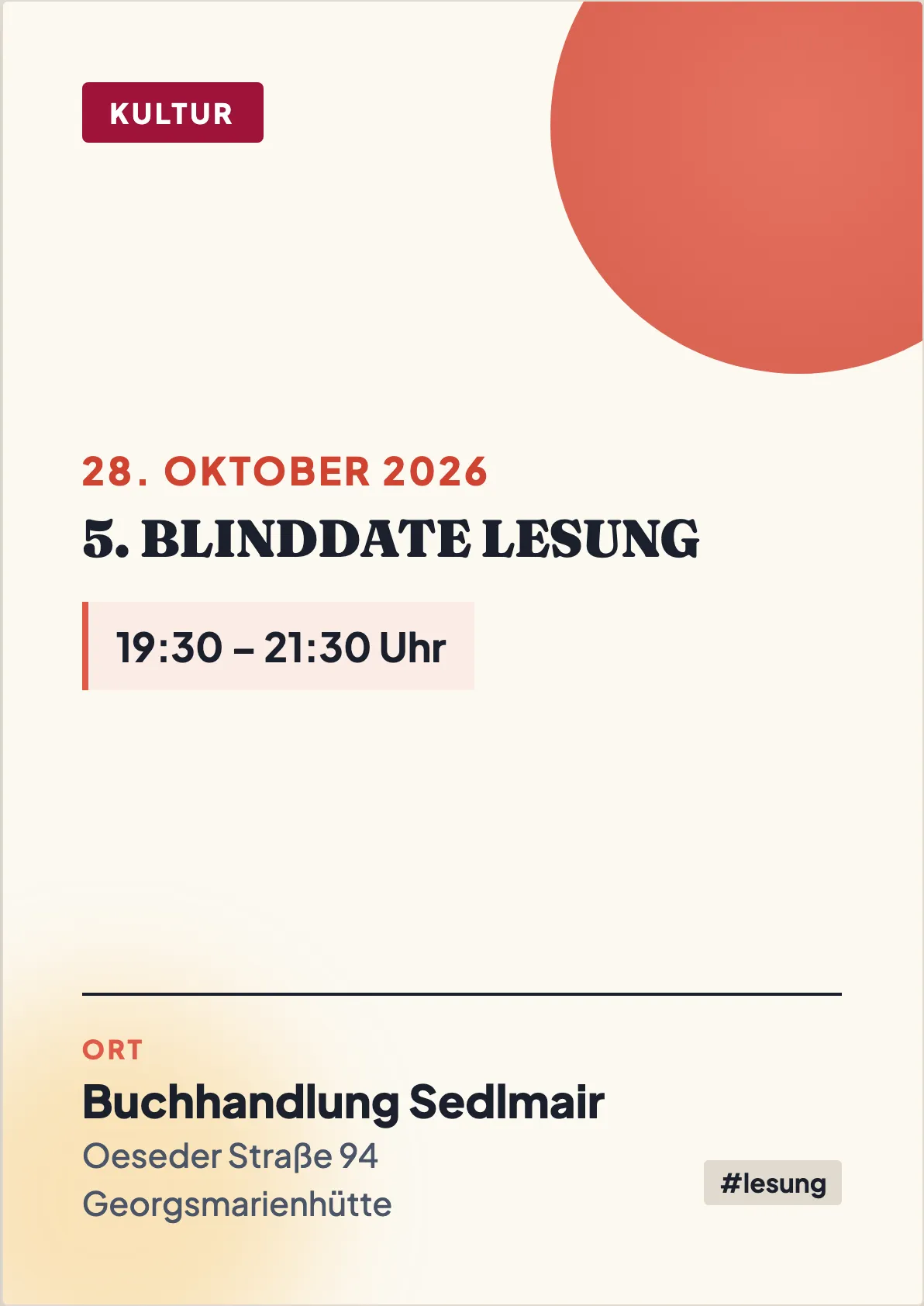 Veranstaltungsflyer