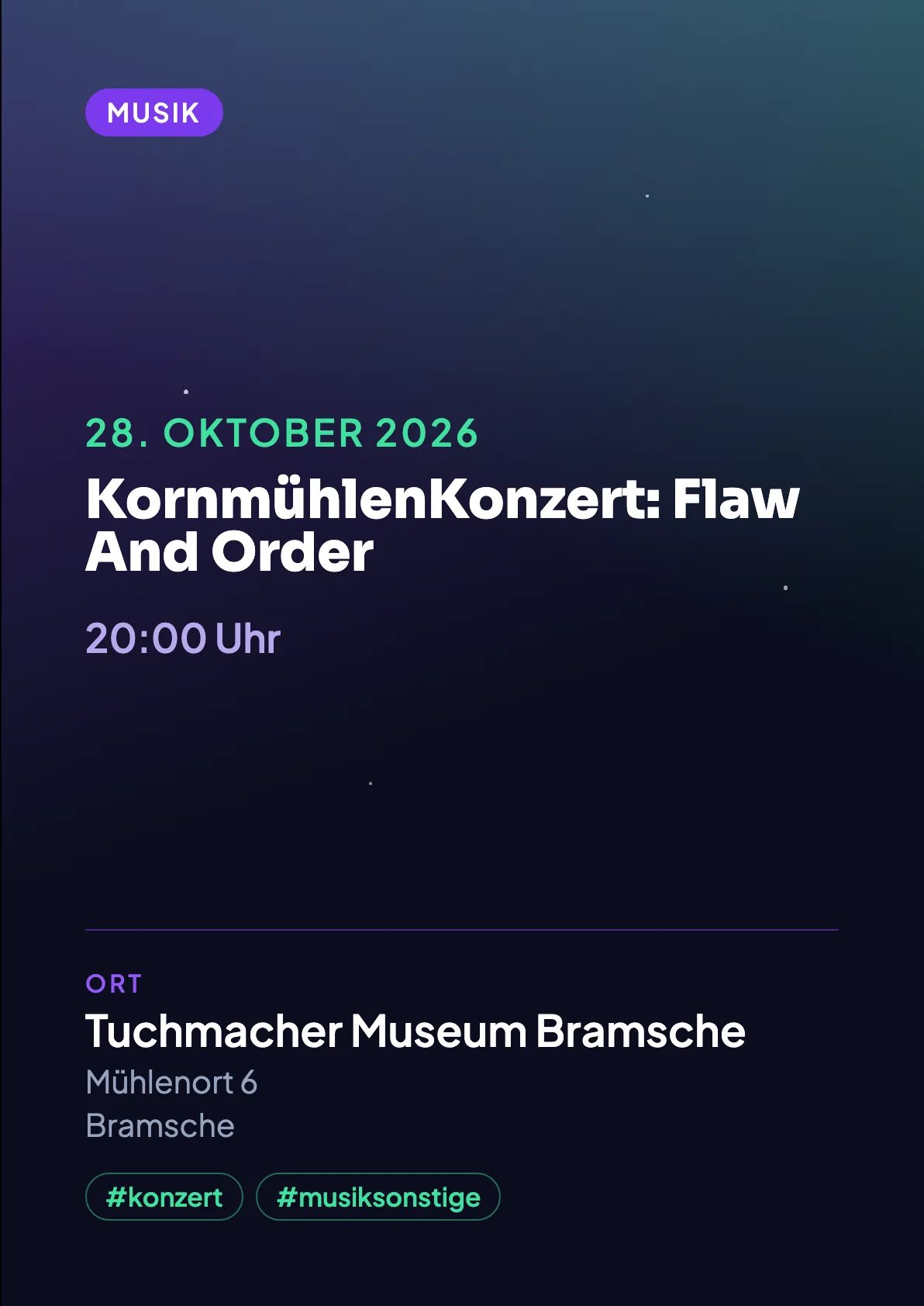 Veranstaltungsflyer