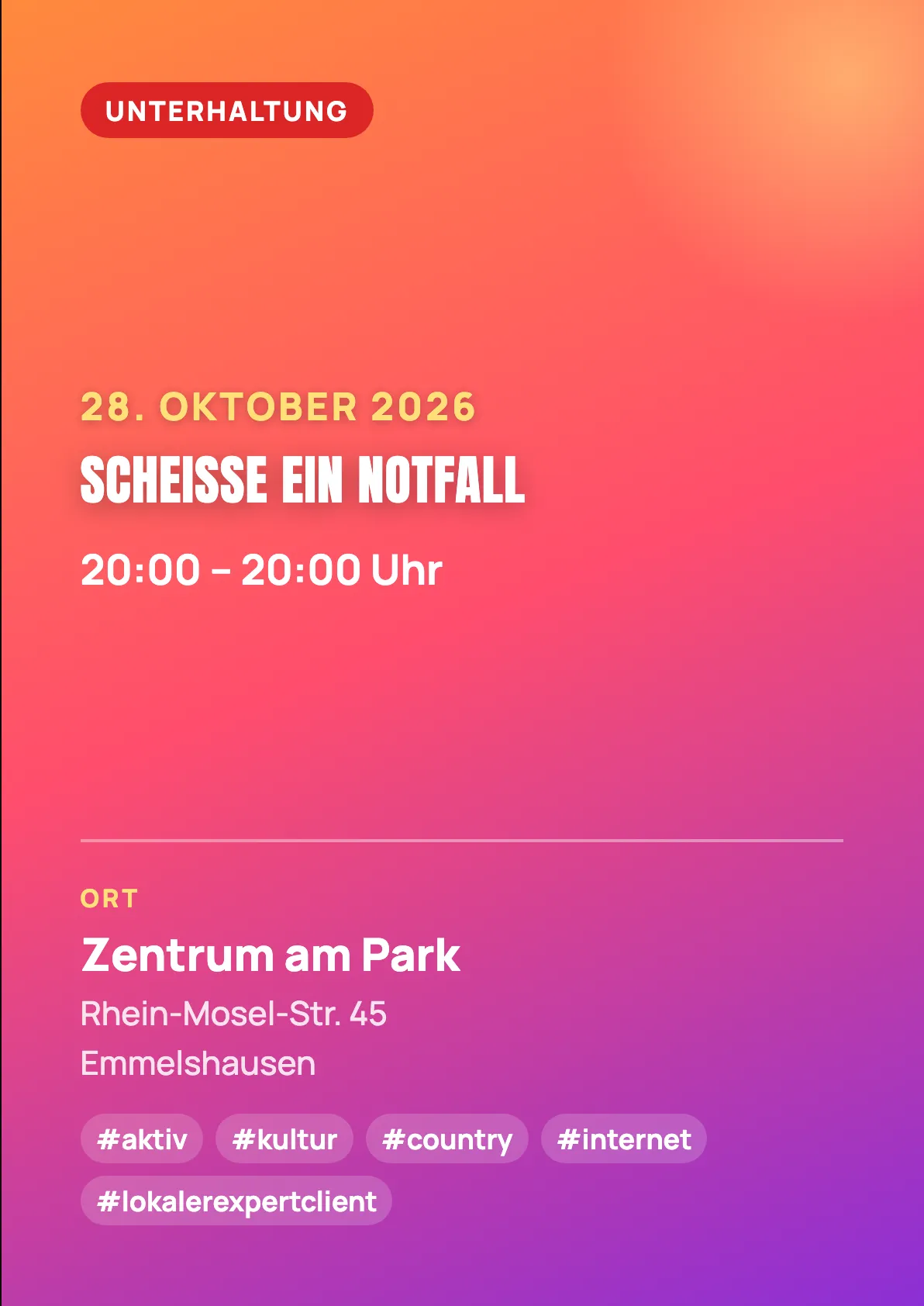 Veranstaltungsflyer