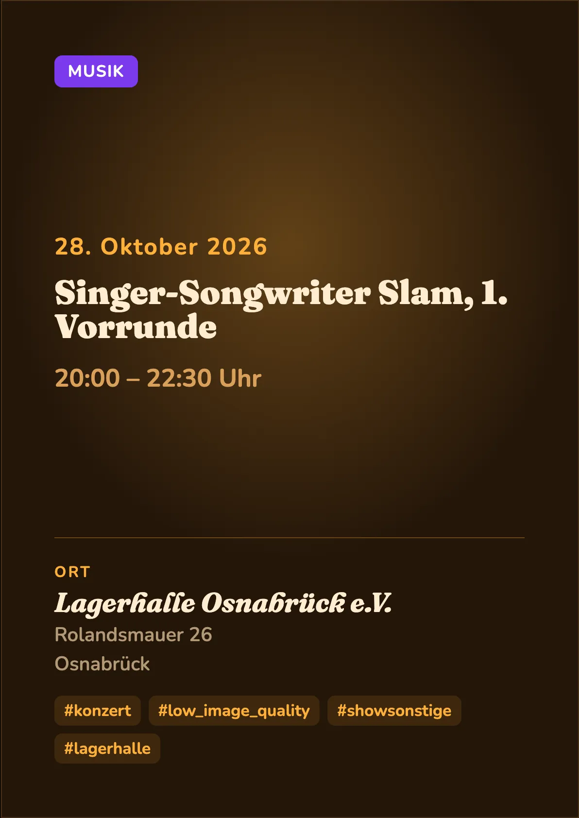 Veranstaltungsflyer