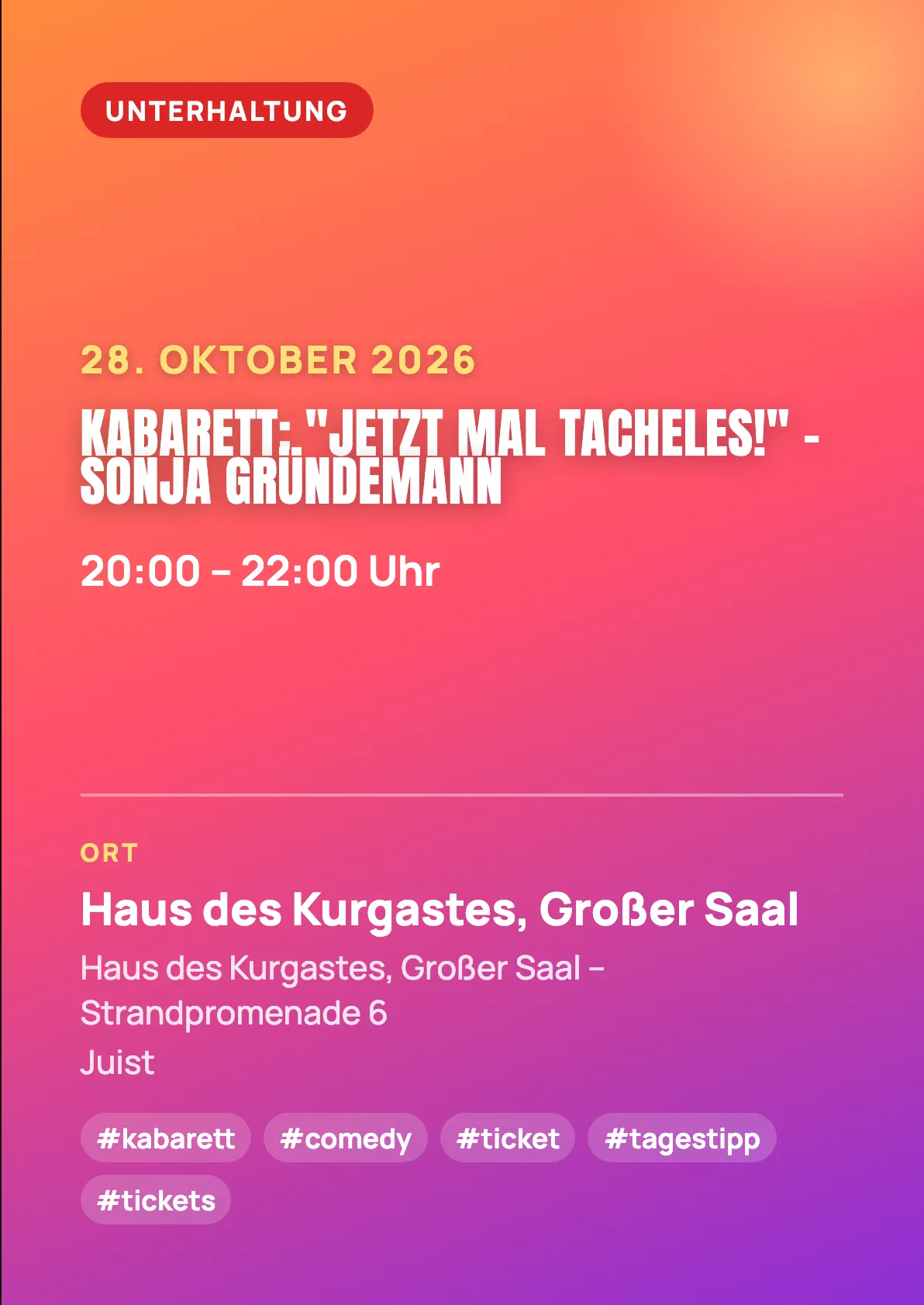 Veranstaltungsflyer