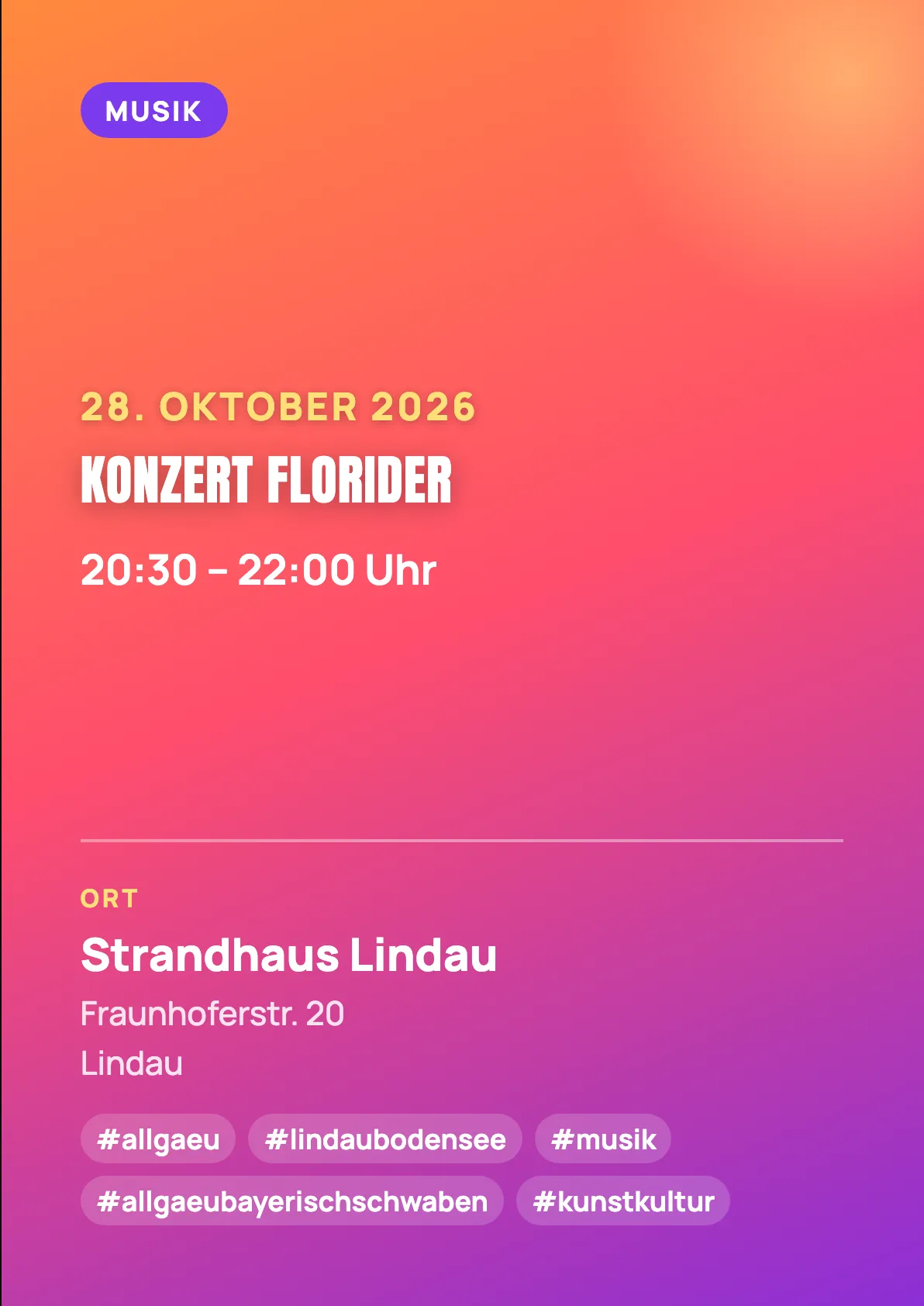 Veranstaltungsflyer