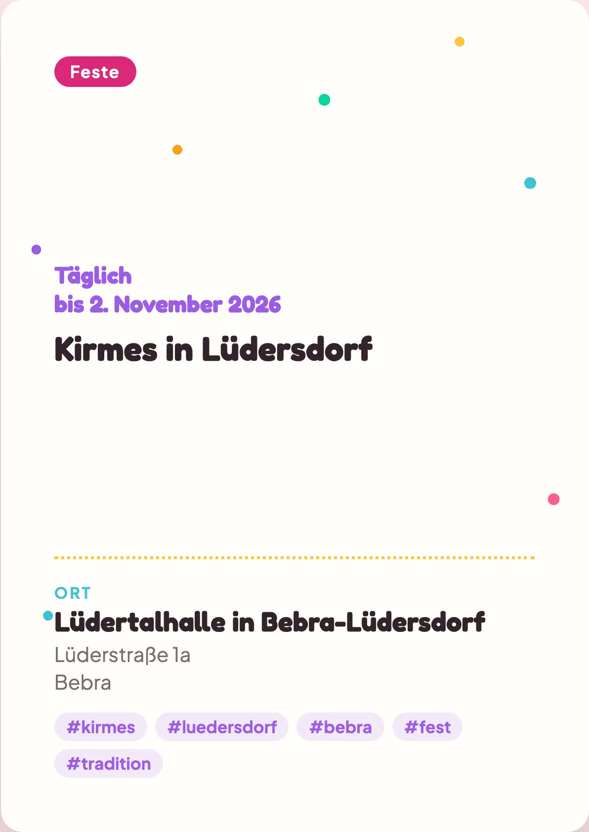 Veranstaltungsflyer