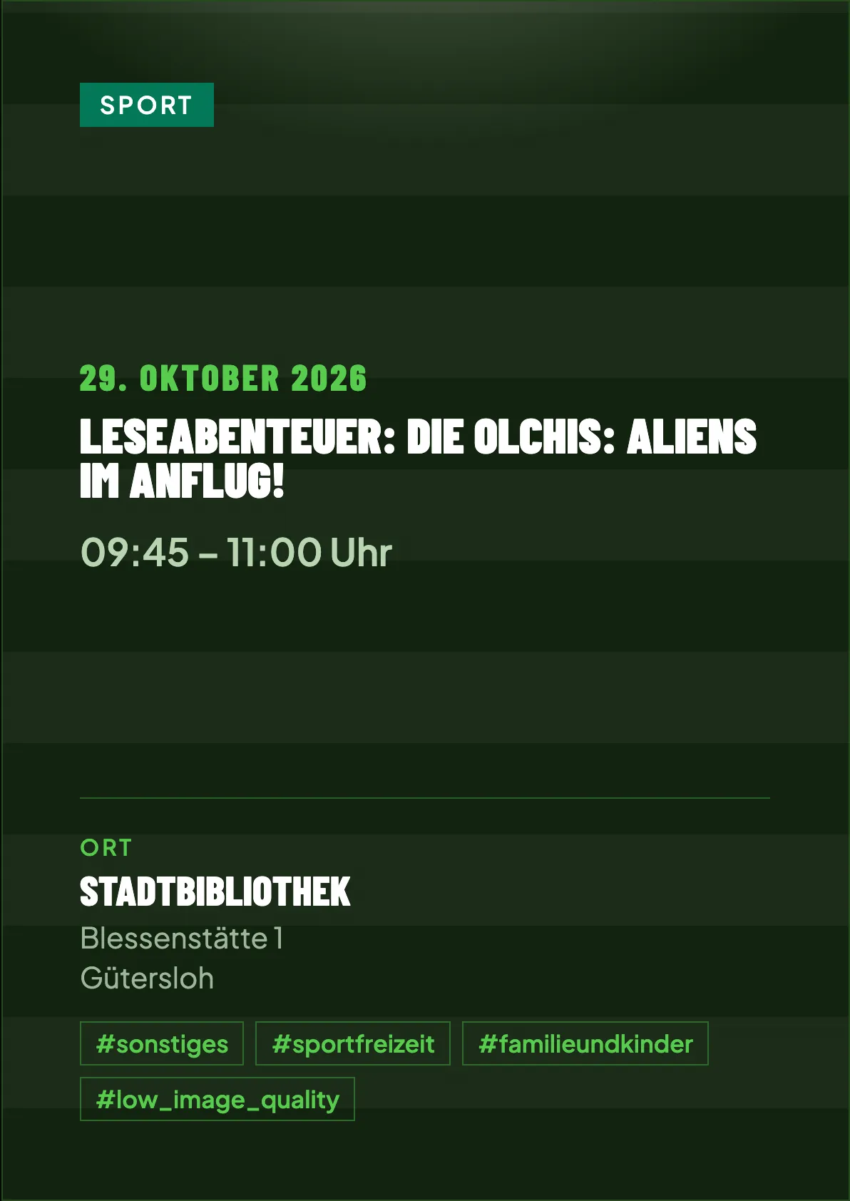 Veranstaltungsflyer