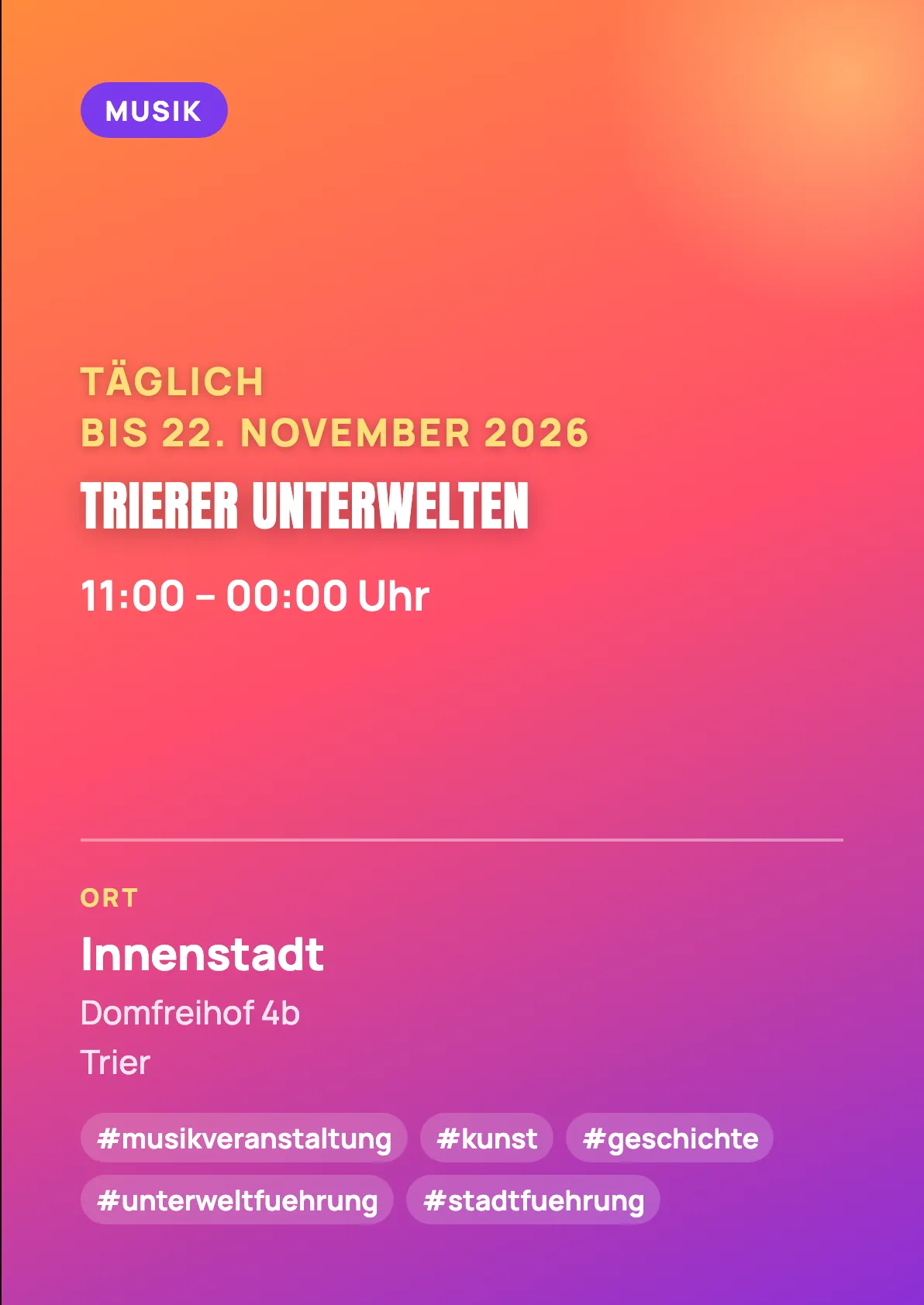 Veranstaltungsflyer