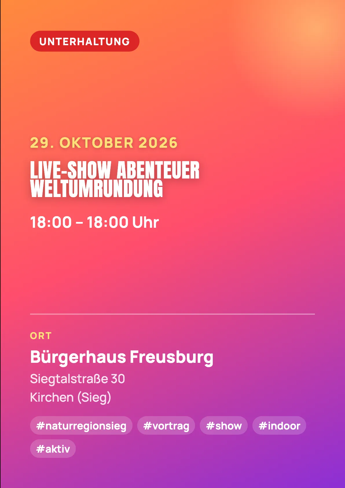 Veranstaltungsflyer