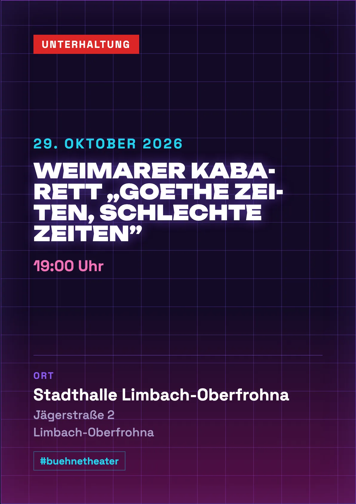 Veranstaltungsflyer