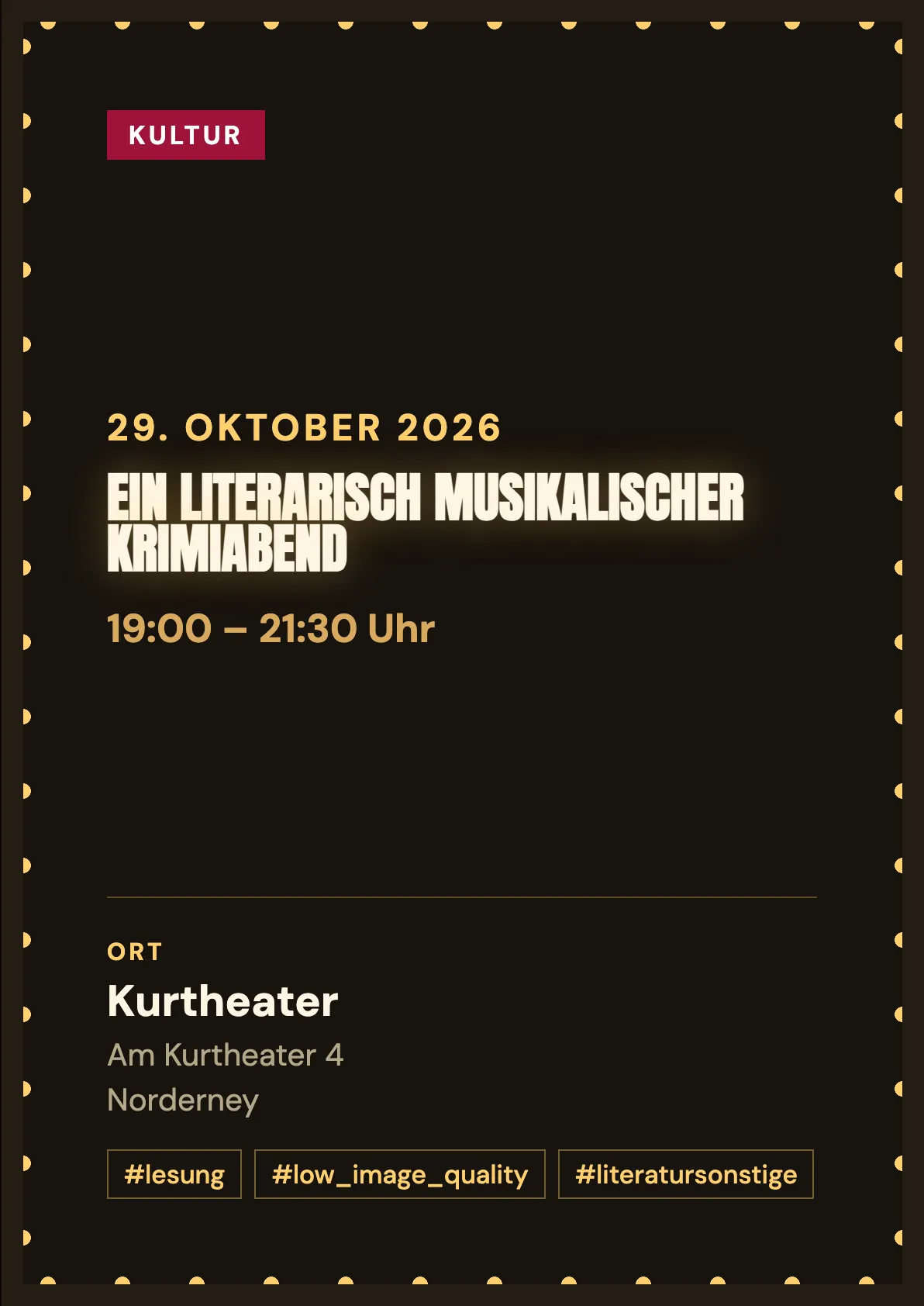 Veranstaltungsflyer