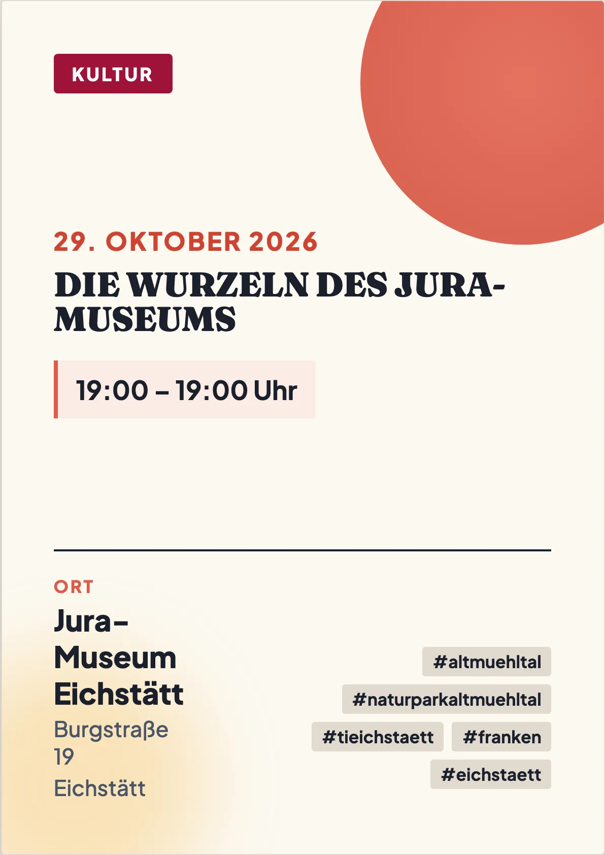 Veranstaltungsflyer