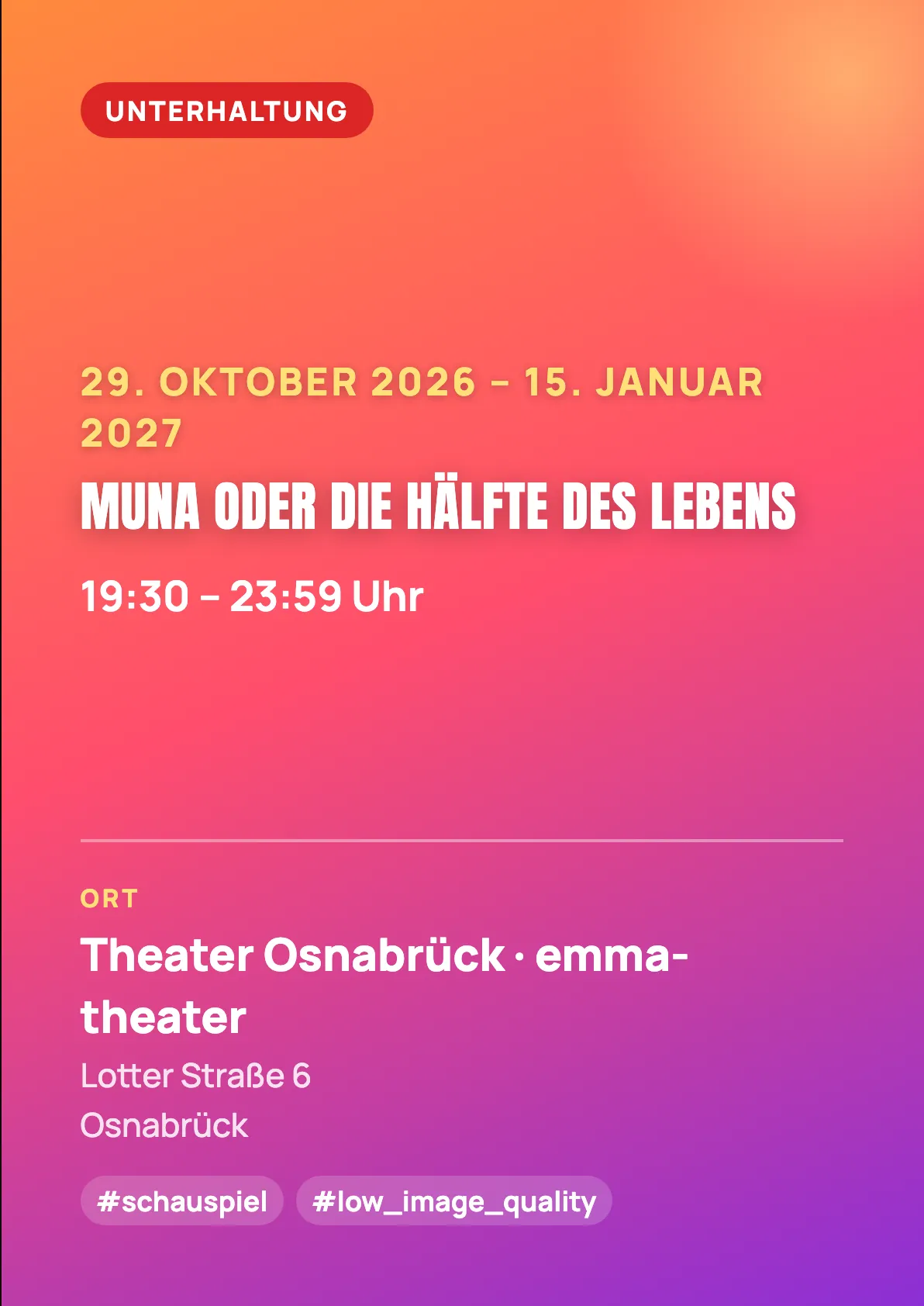 Veranstaltungsflyer