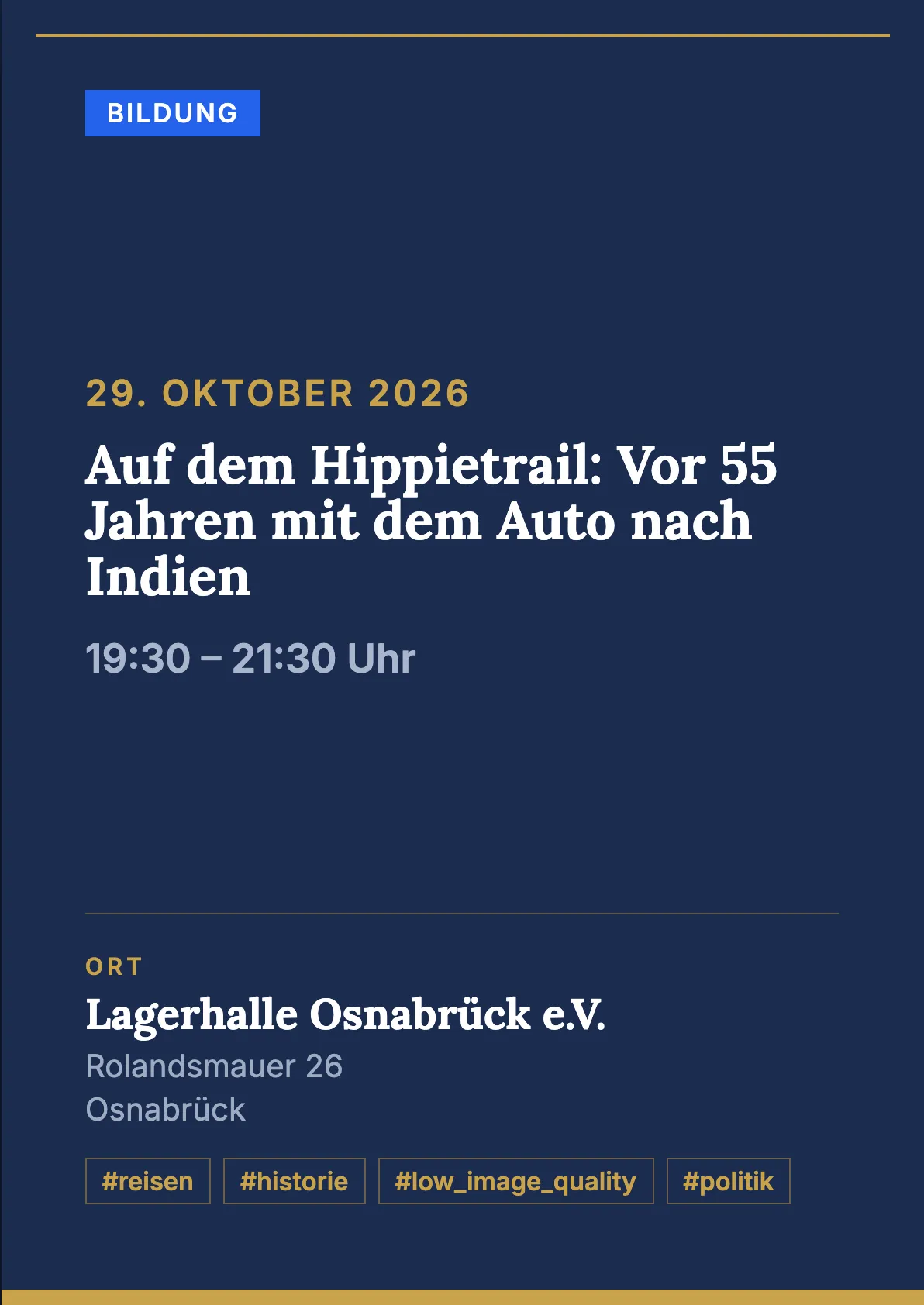 Veranstaltungsflyer