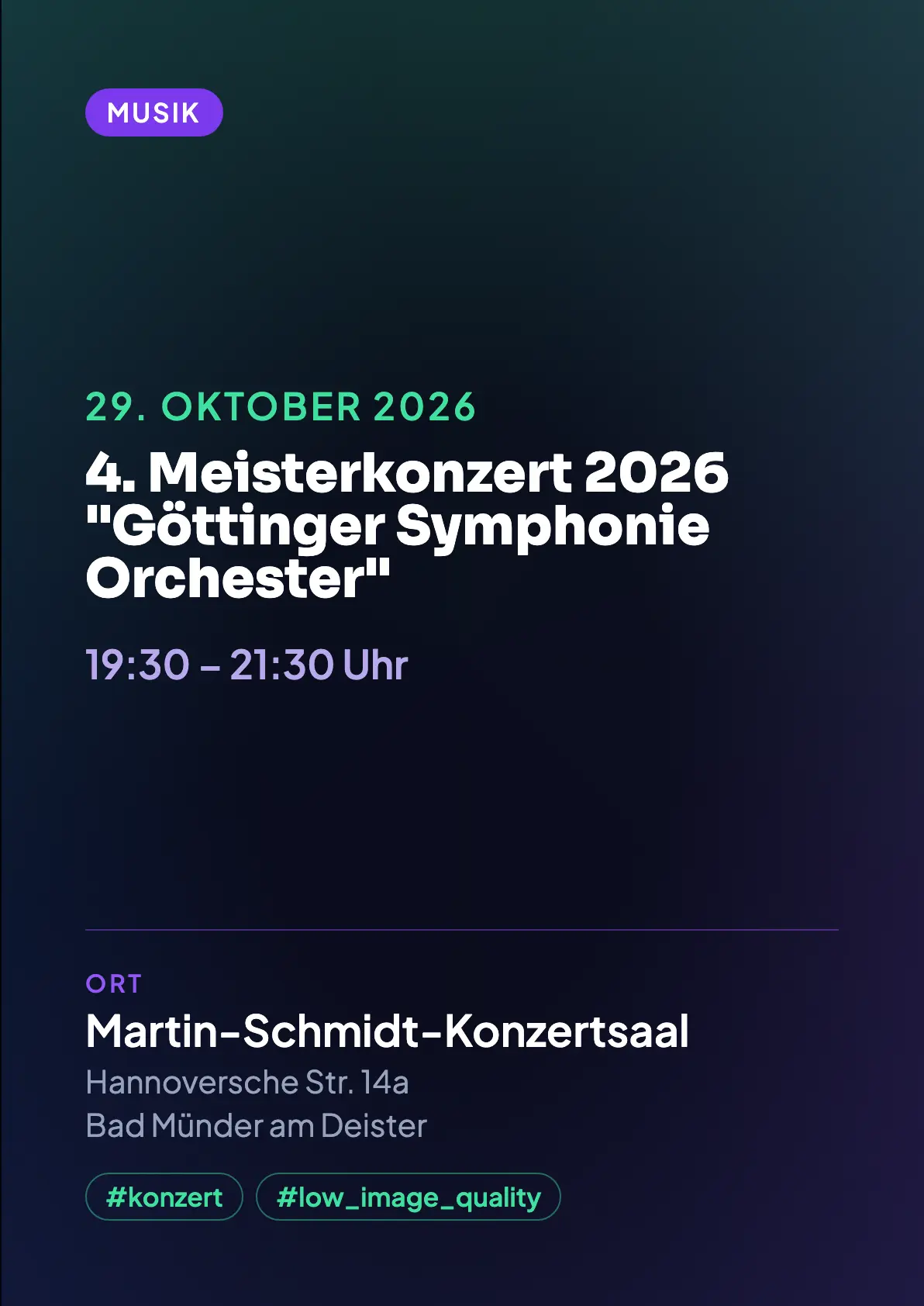 Veranstaltungsflyer