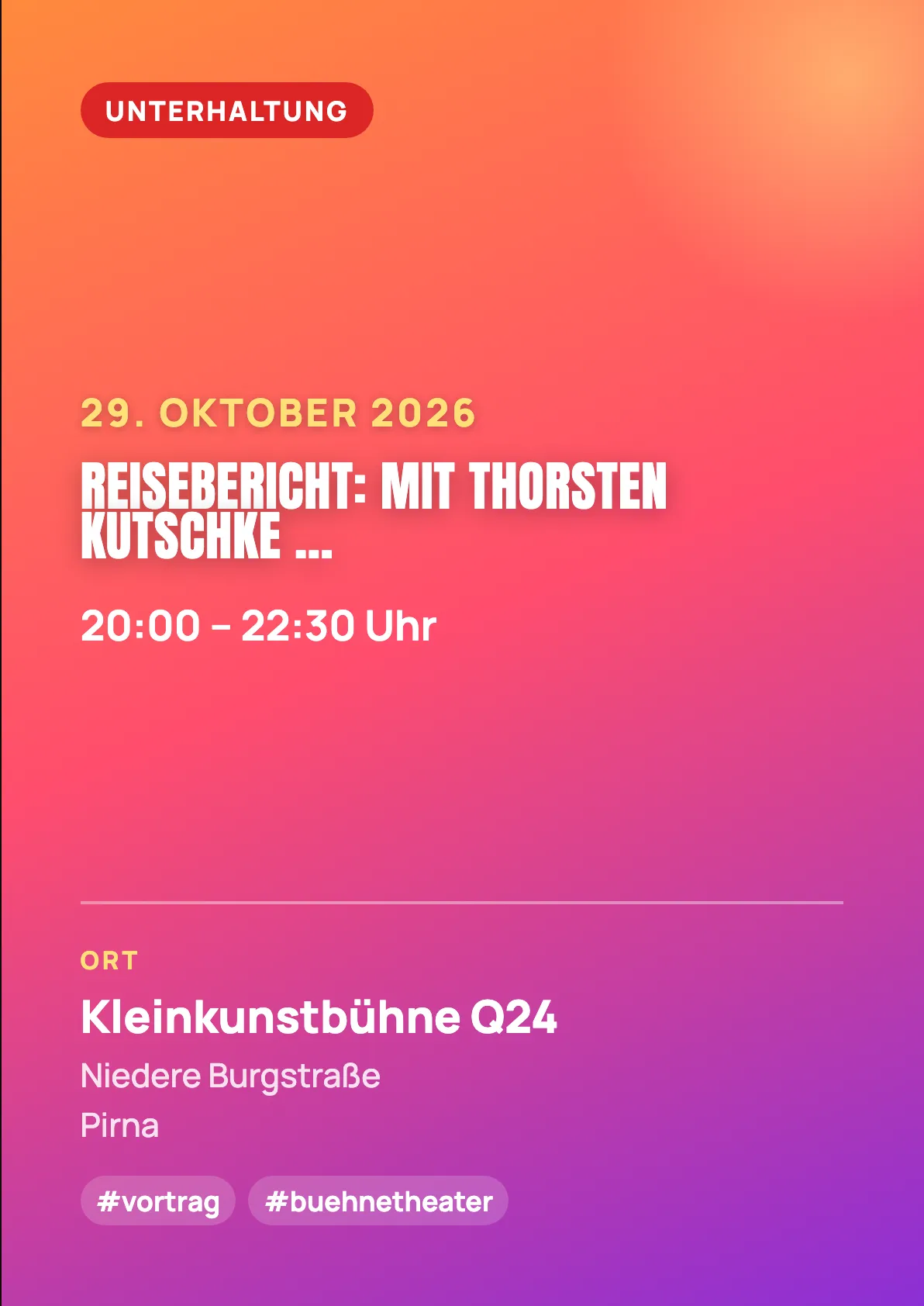 Veranstaltungsflyer