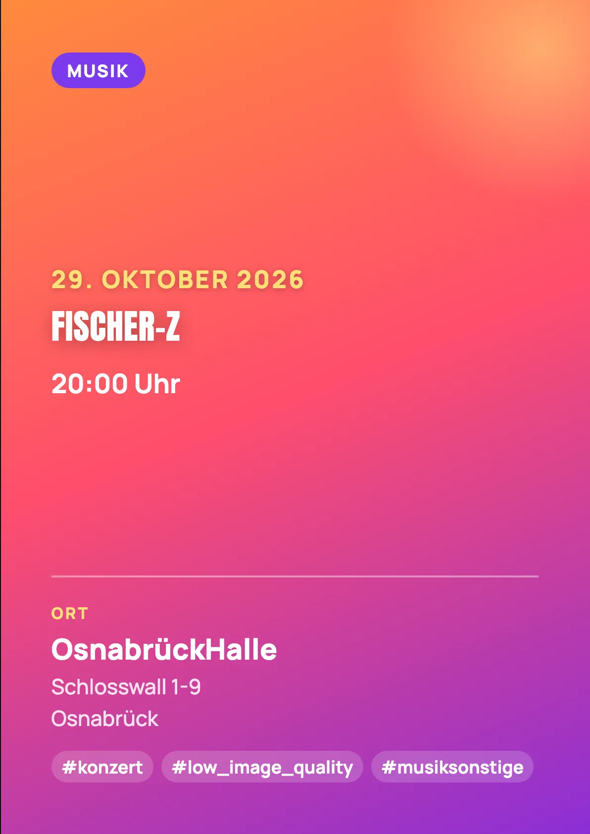 Veranstaltungsflyer
