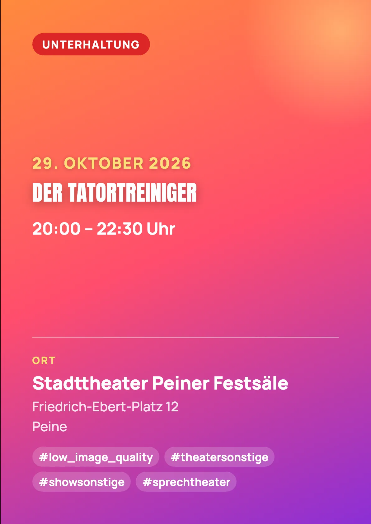 Veranstaltungsflyer
