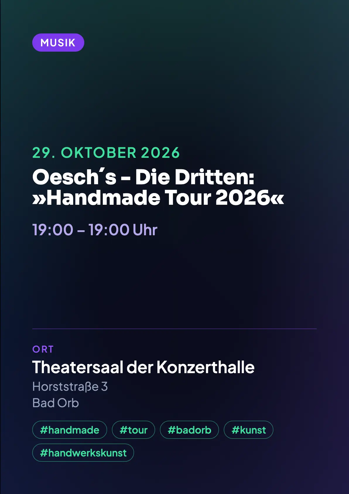 Veranstaltungsflyer