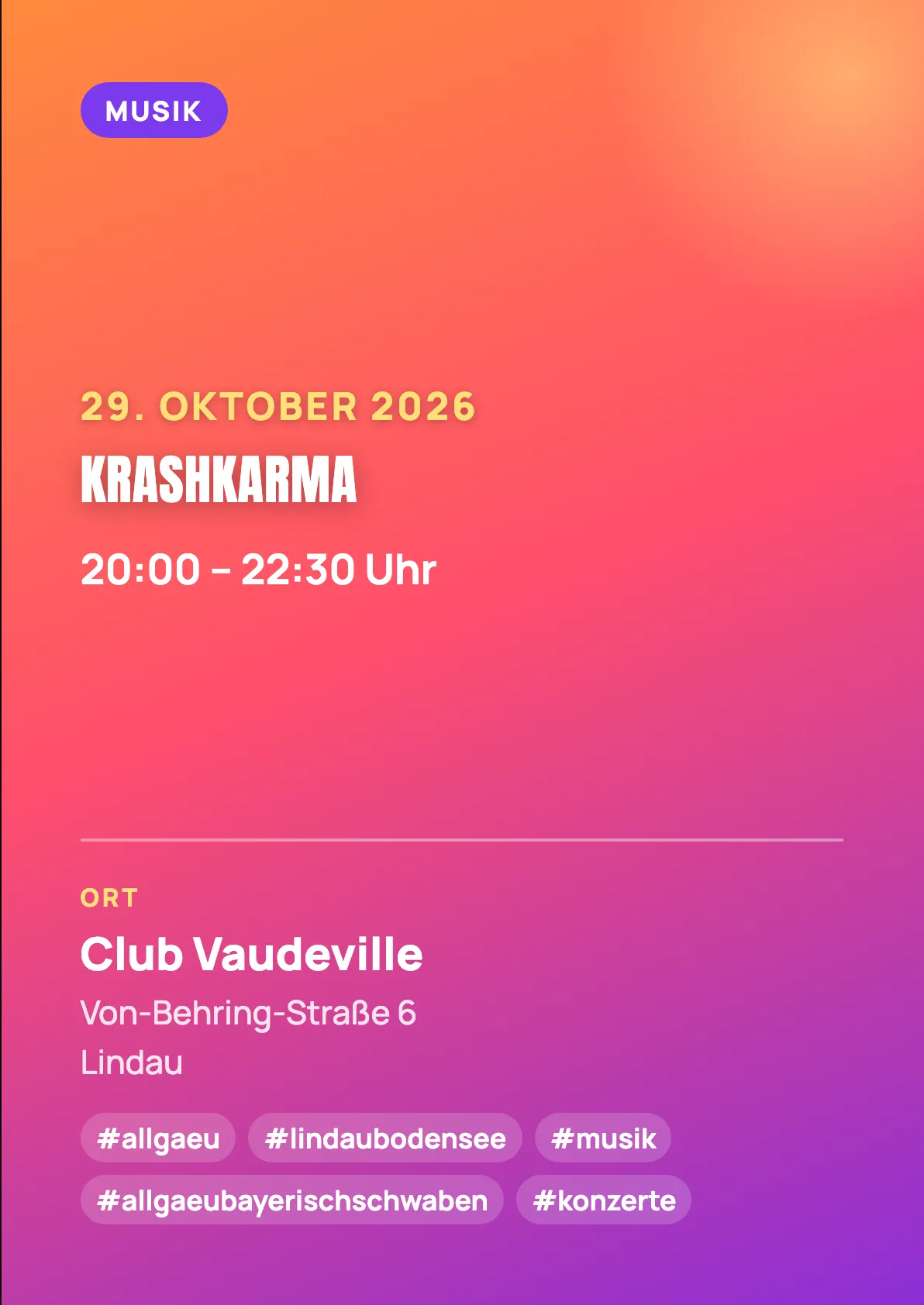 Veranstaltungsflyer