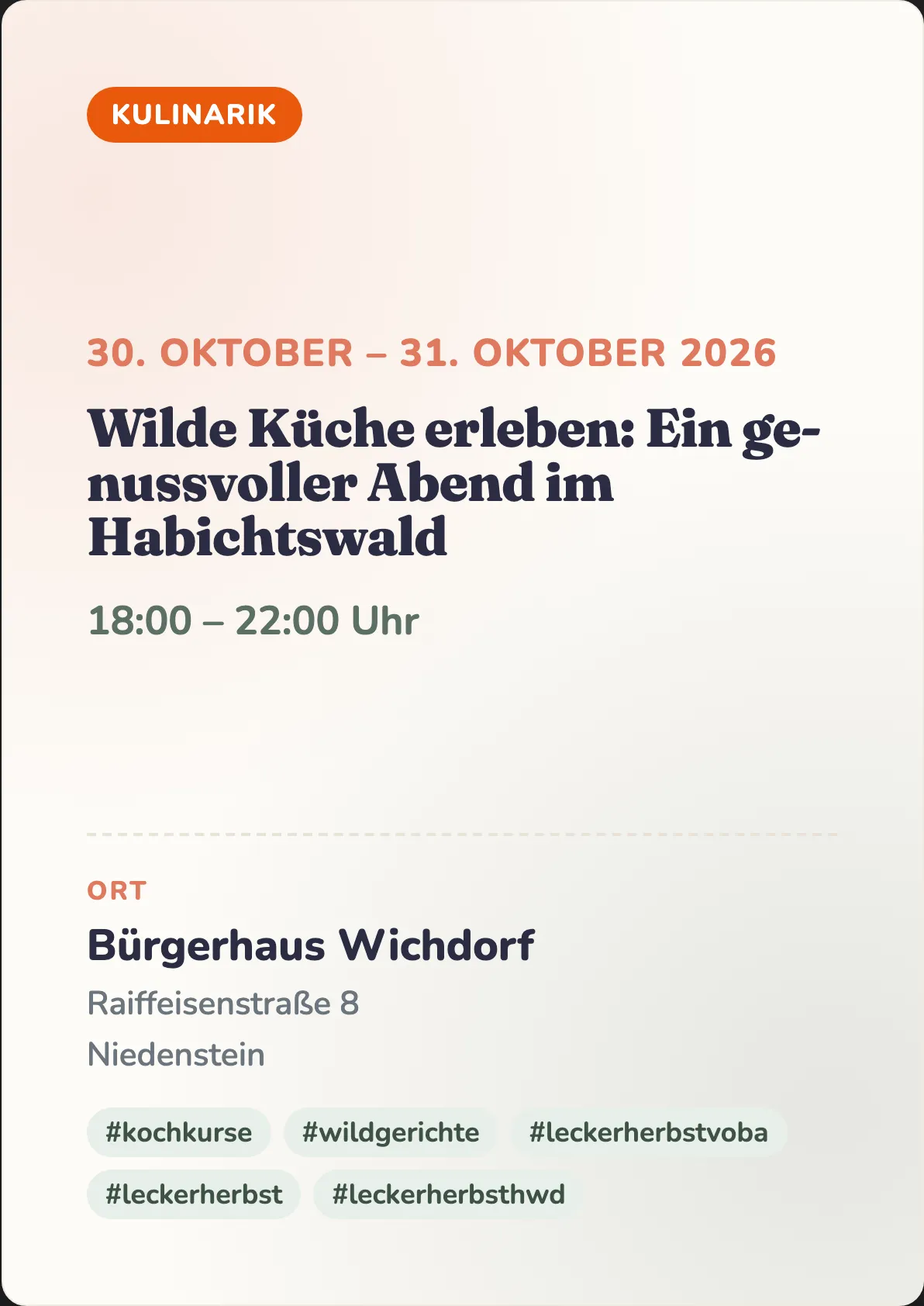 Veranstaltungsflyer