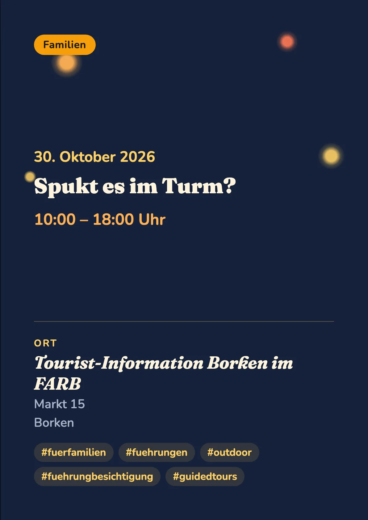Veranstaltungsflyer