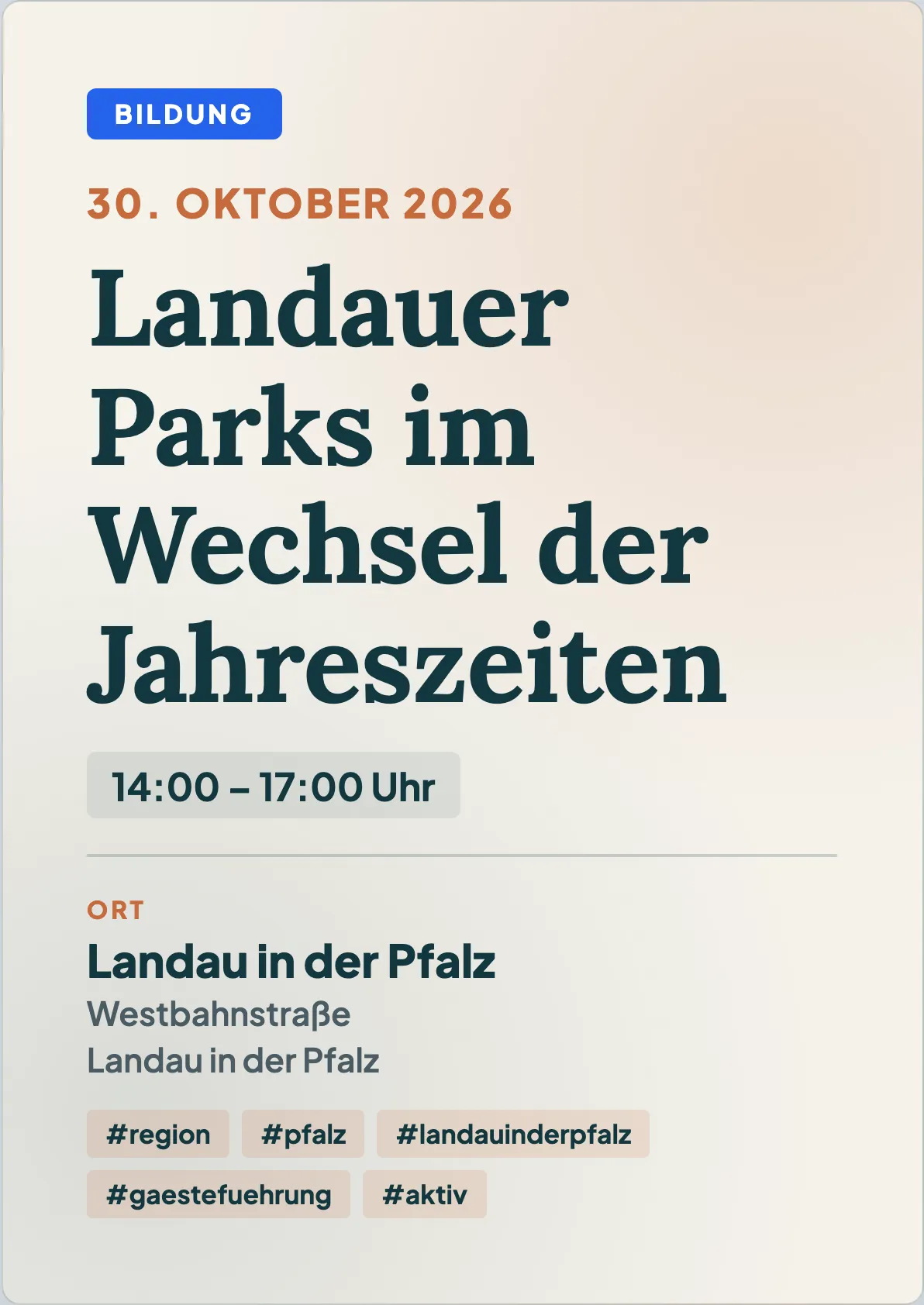 Veranstaltungsflyer