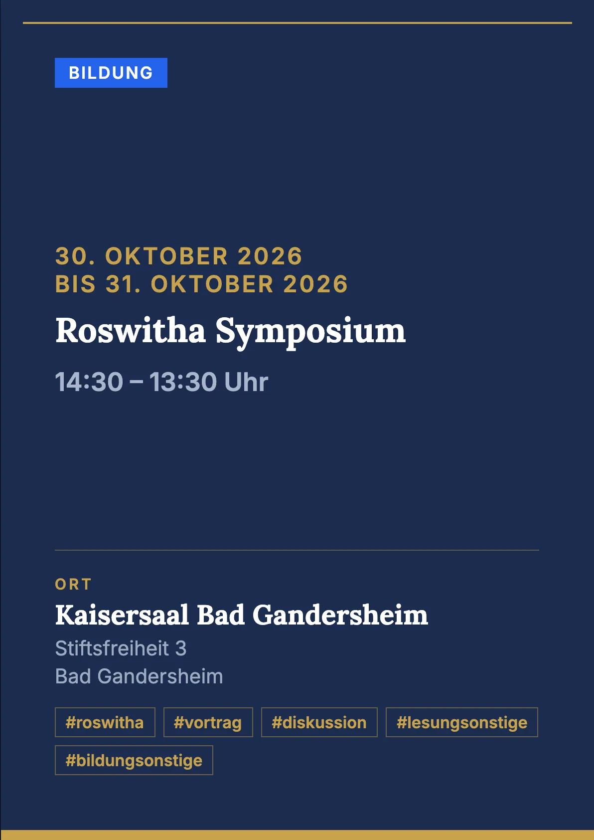 Veranstaltungsflyer