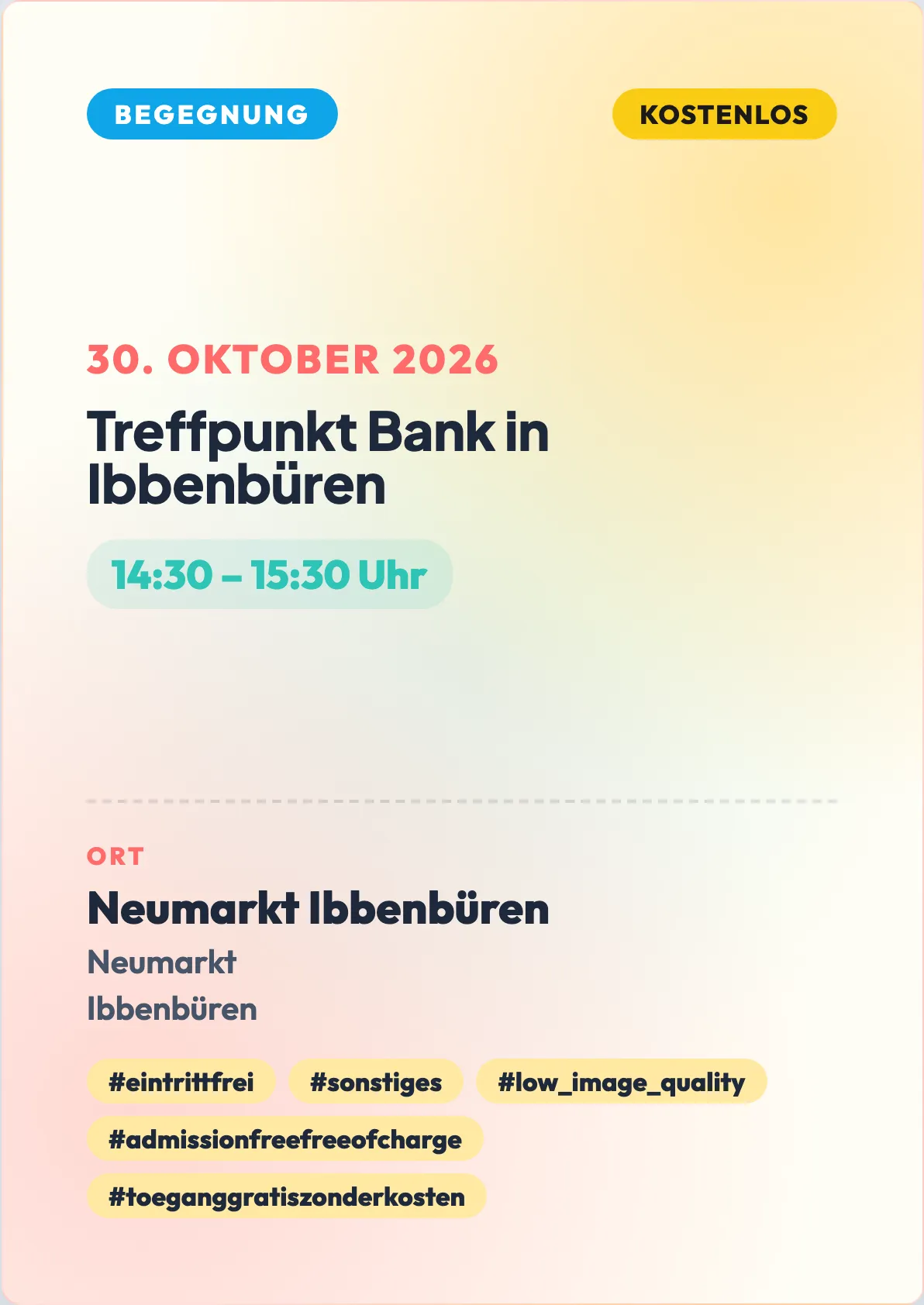 Veranstaltungsflyer