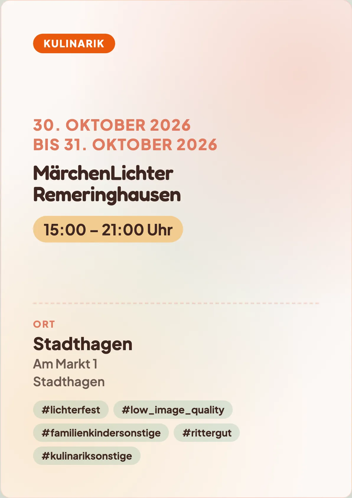 Veranstaltungsflyer