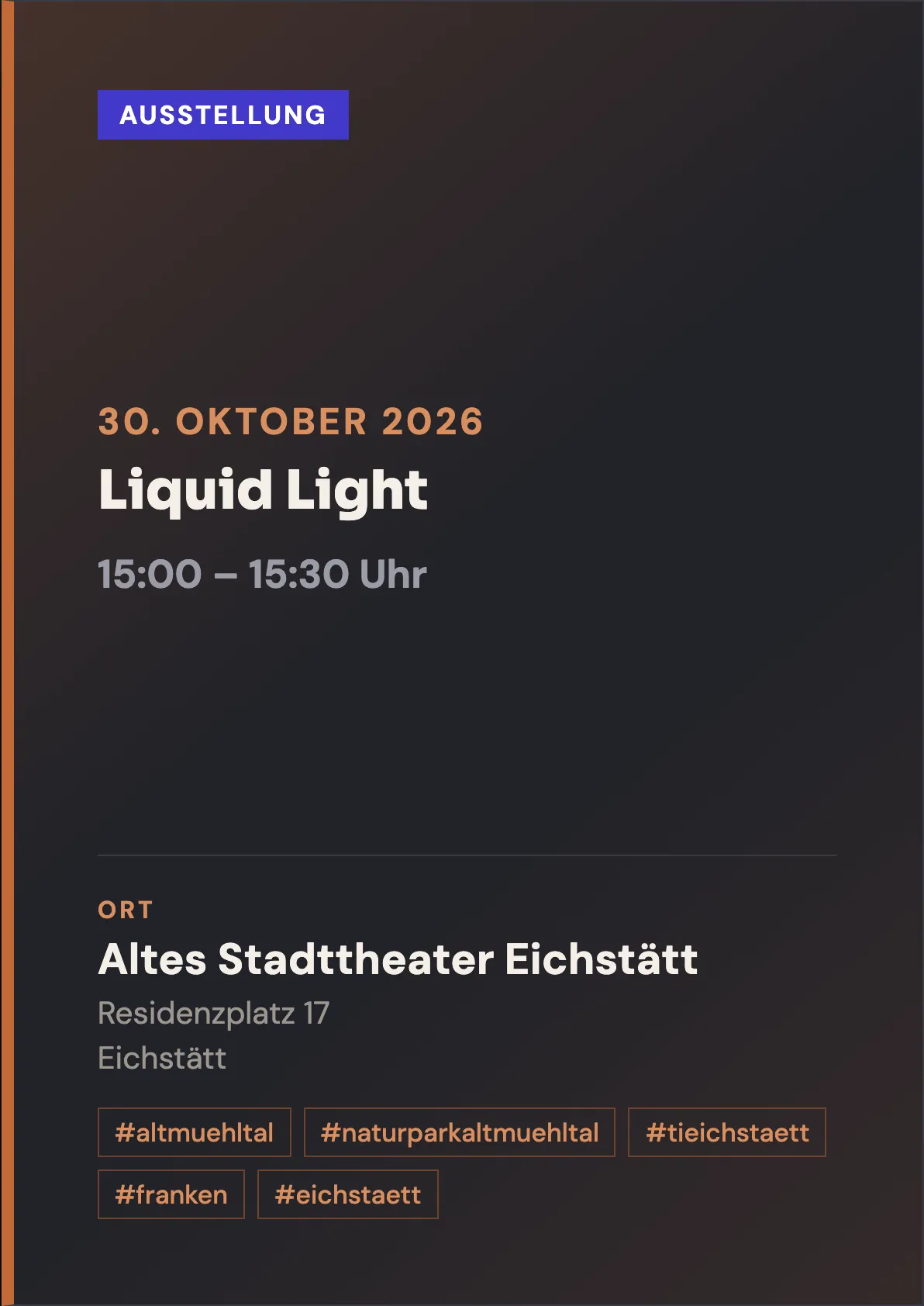 Veranstaltungsflyer