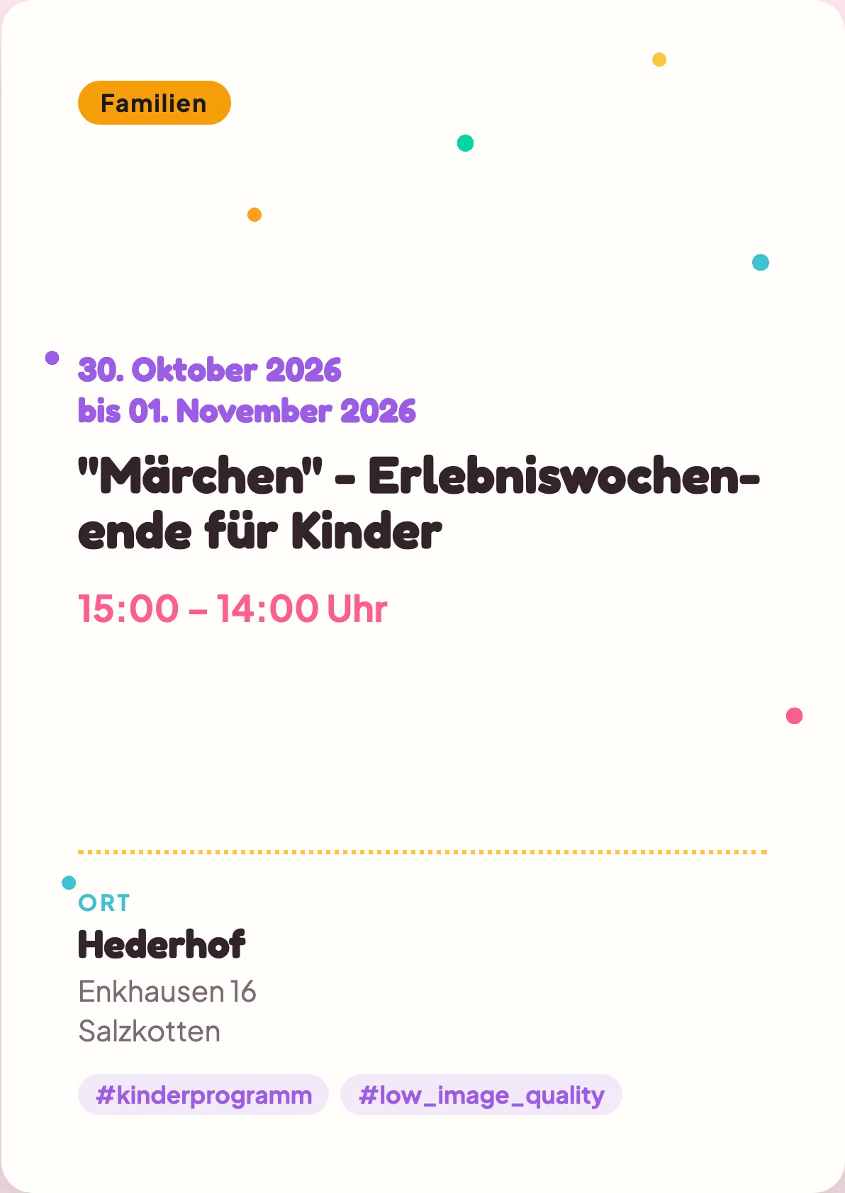 Veranstaltungsflyer