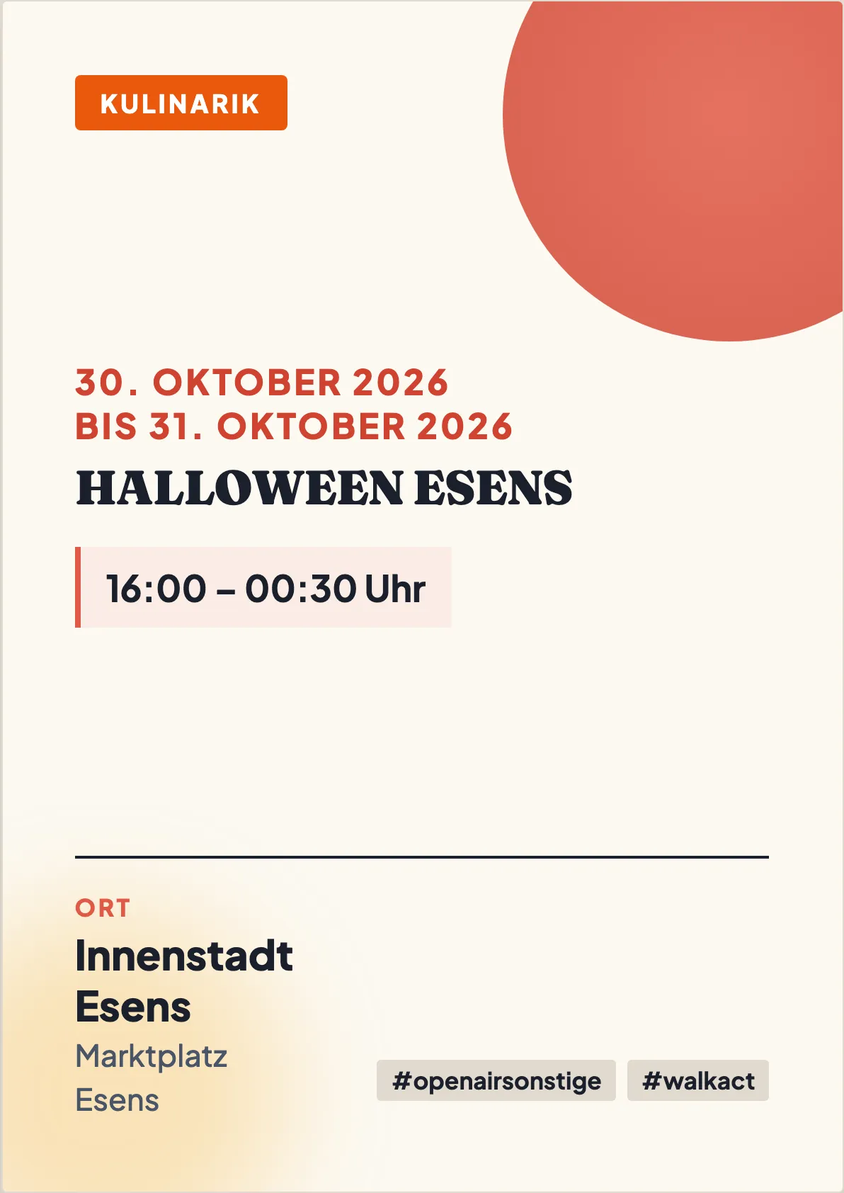 Veranstaltungsflyer