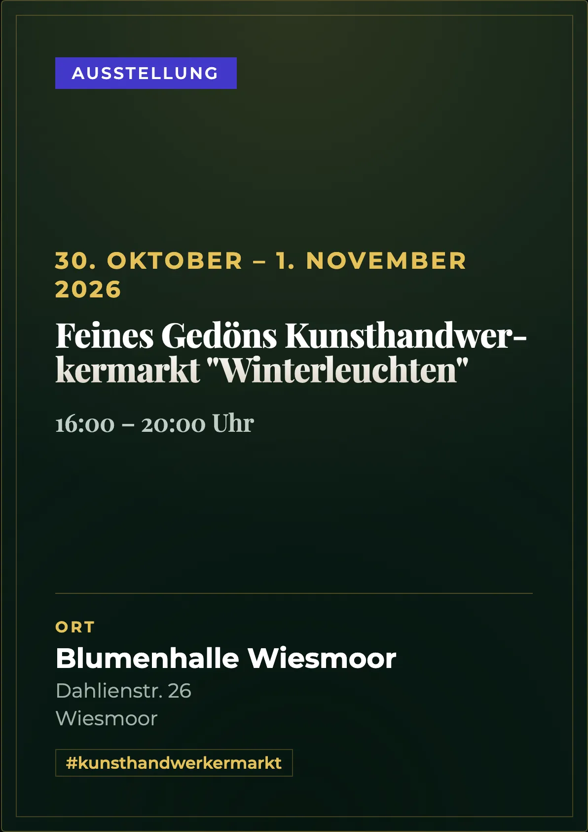 Veranstaltungsflyer