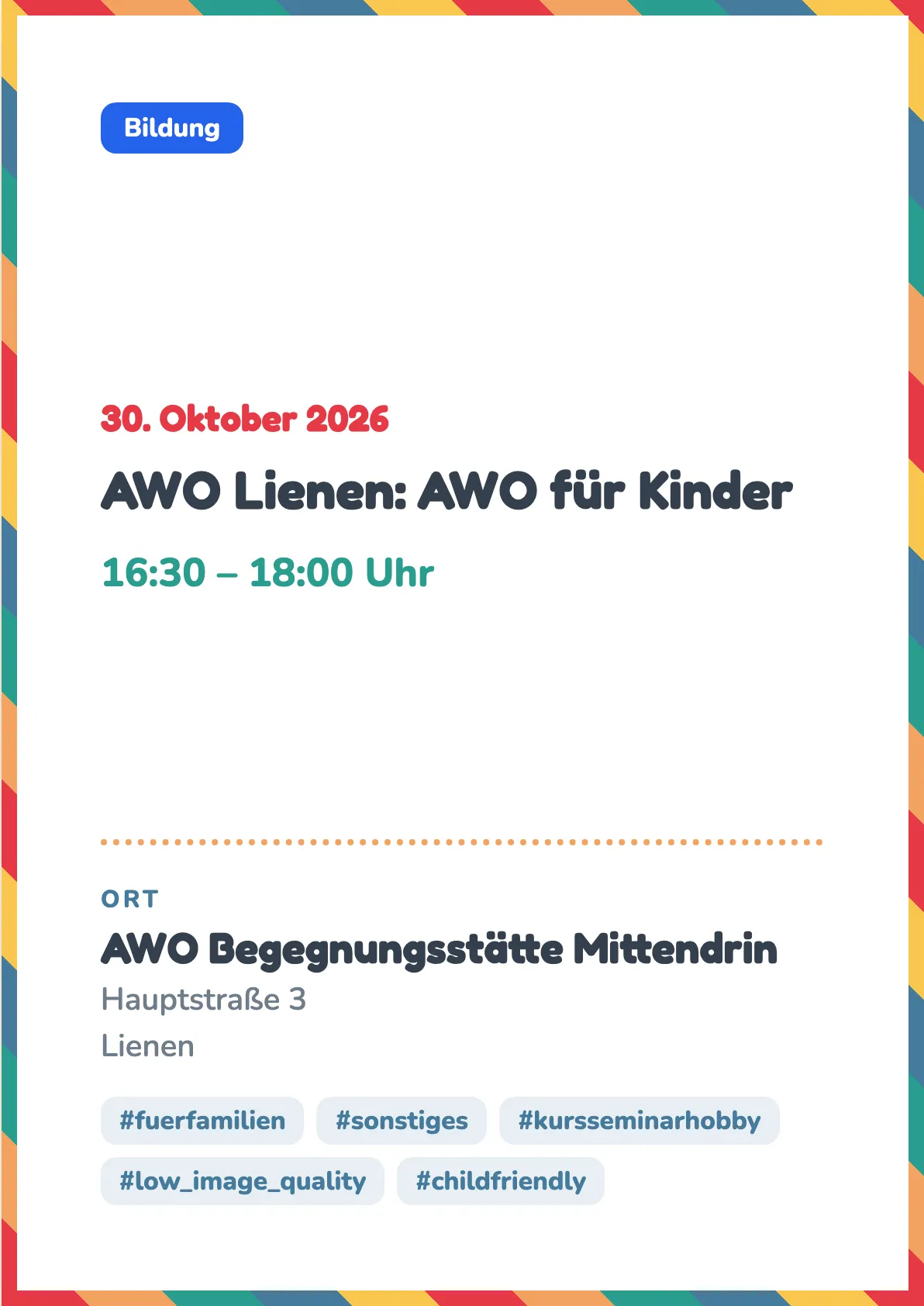 Veranstaltungsflyer