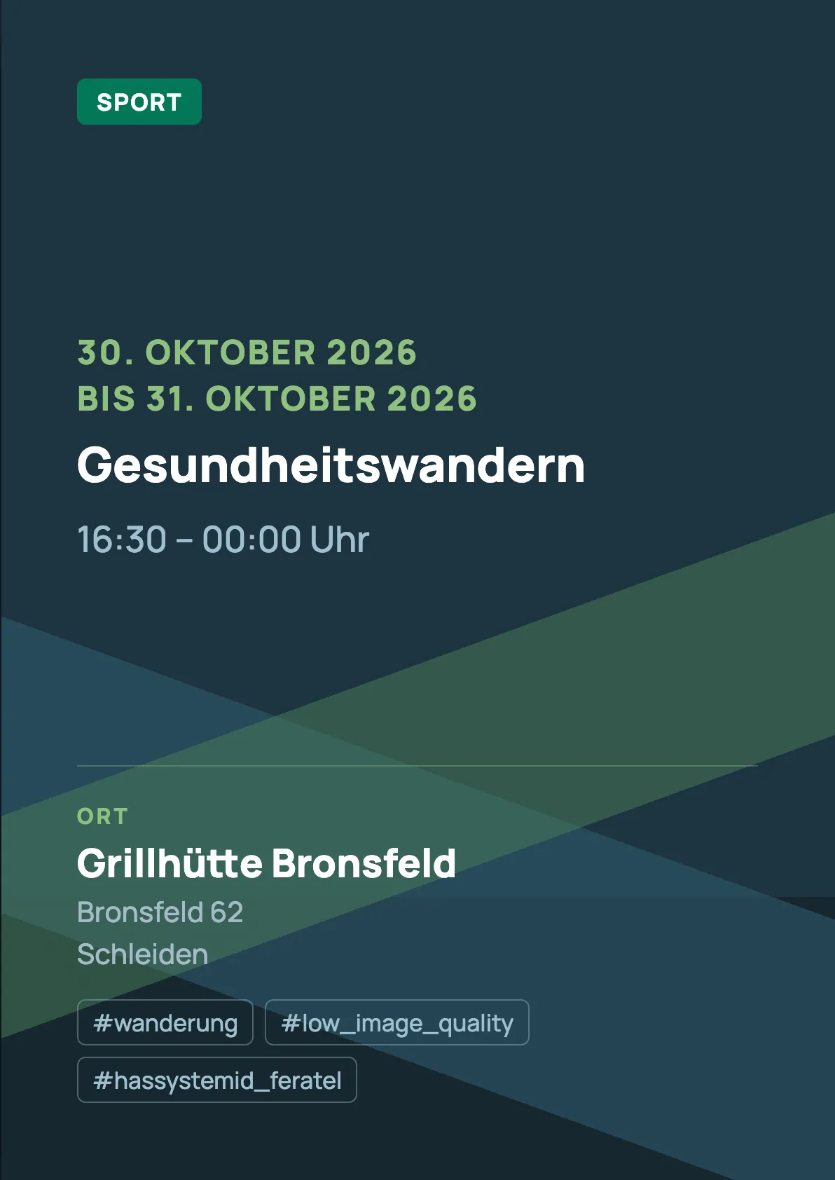 Veranstaltungsflyer
