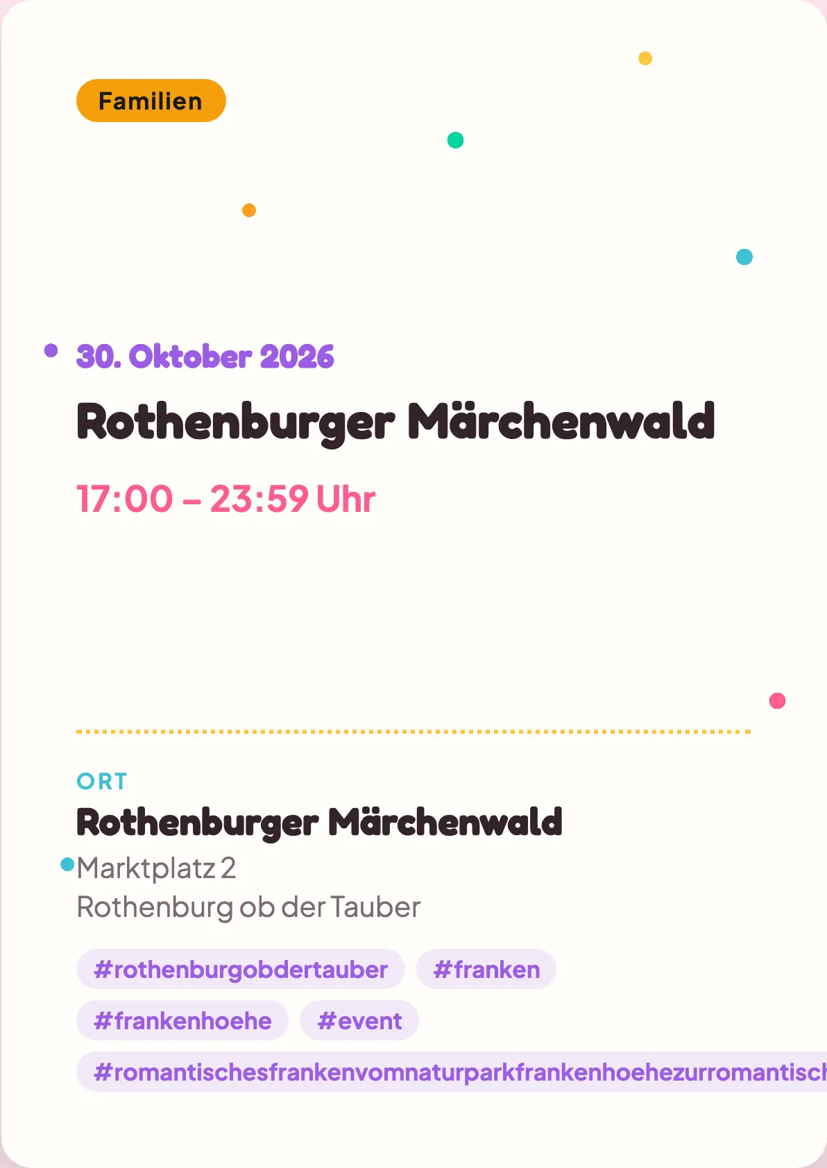 Veranstaltungsflyer