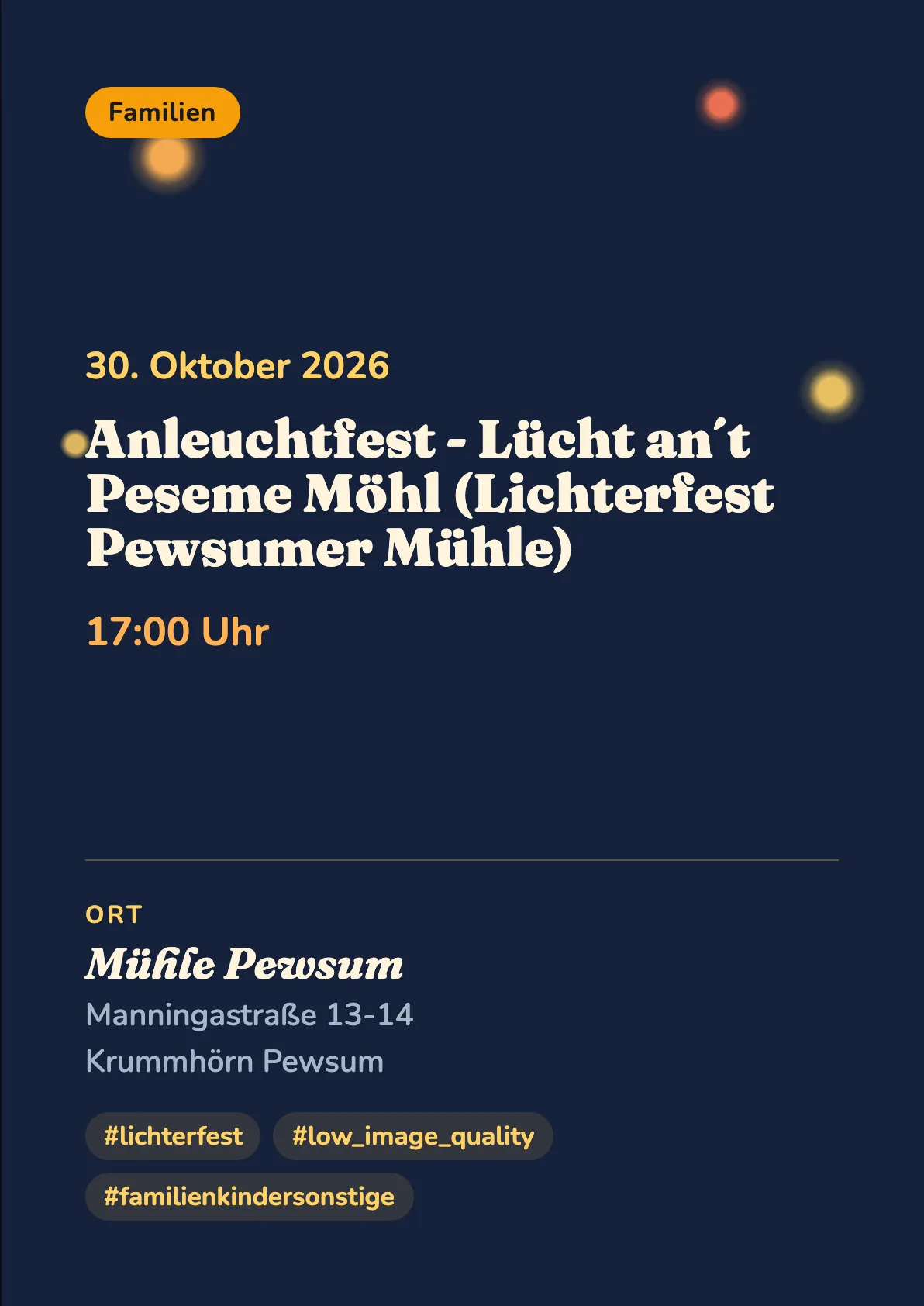 Veranstaltungsflyer