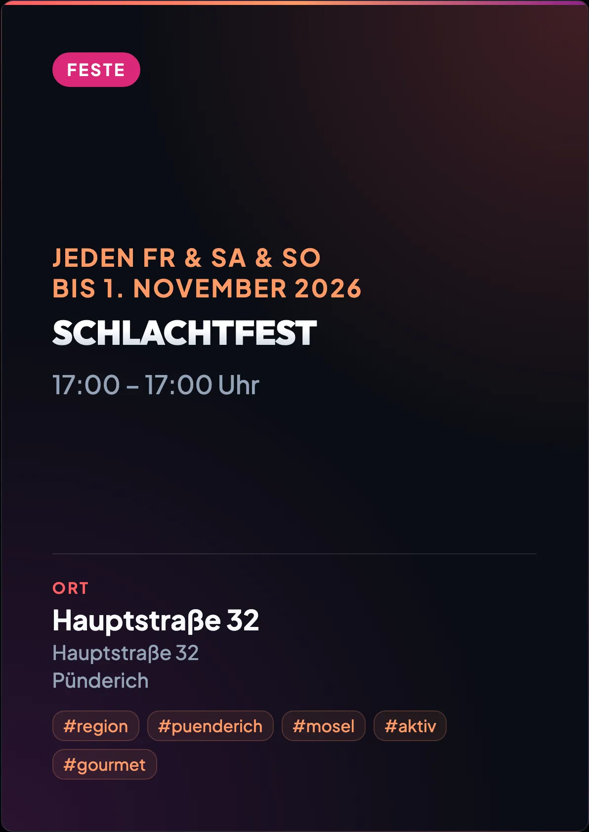 Veranstaltungsflyer