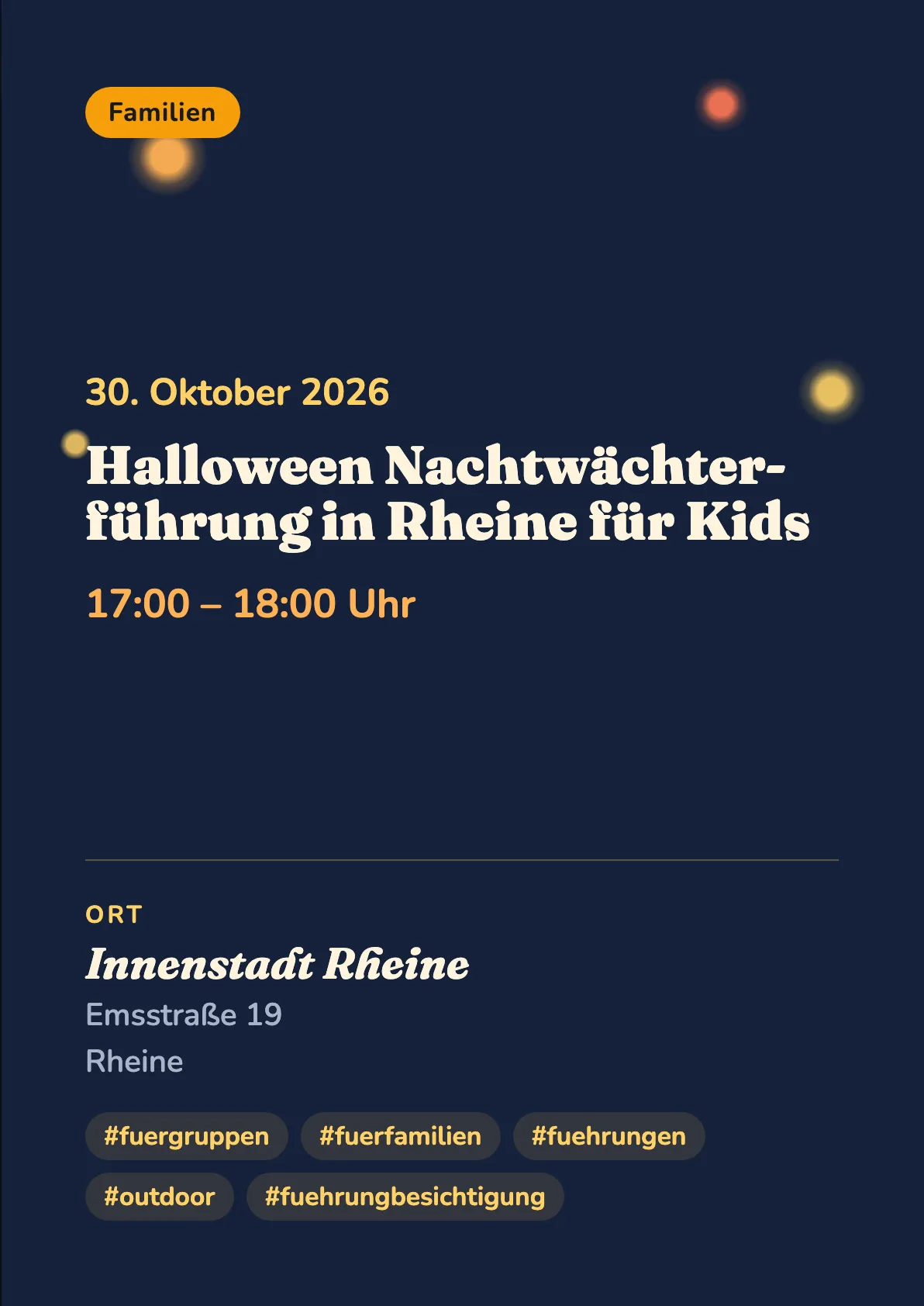 Veranstaltungsflyer