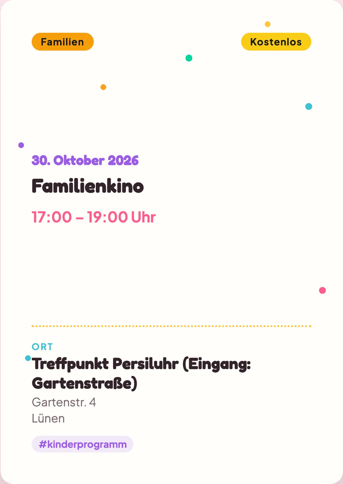Veranstaltungsflyer