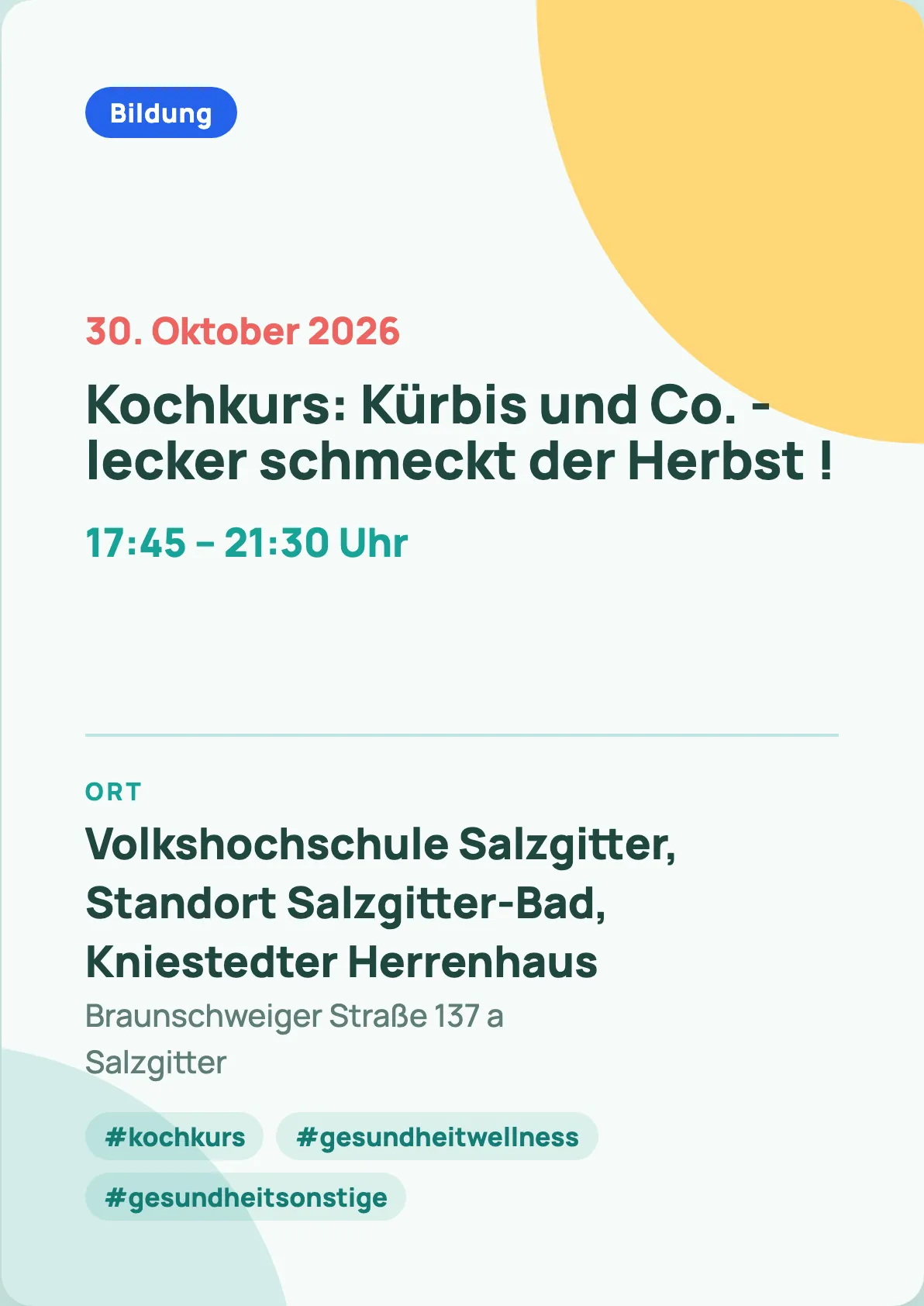 Veranstaltungsflyer