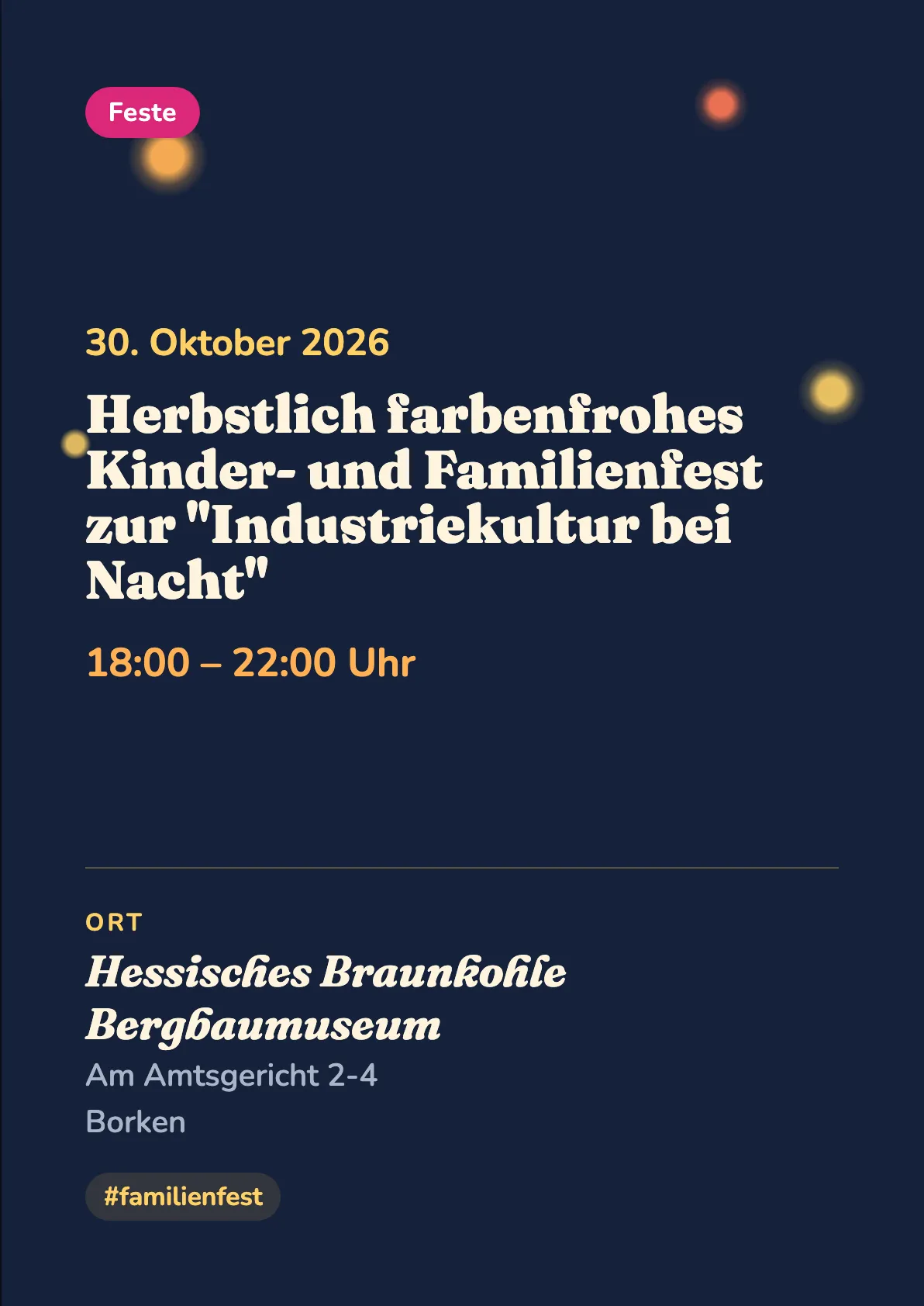Veranstaltungsflyer
