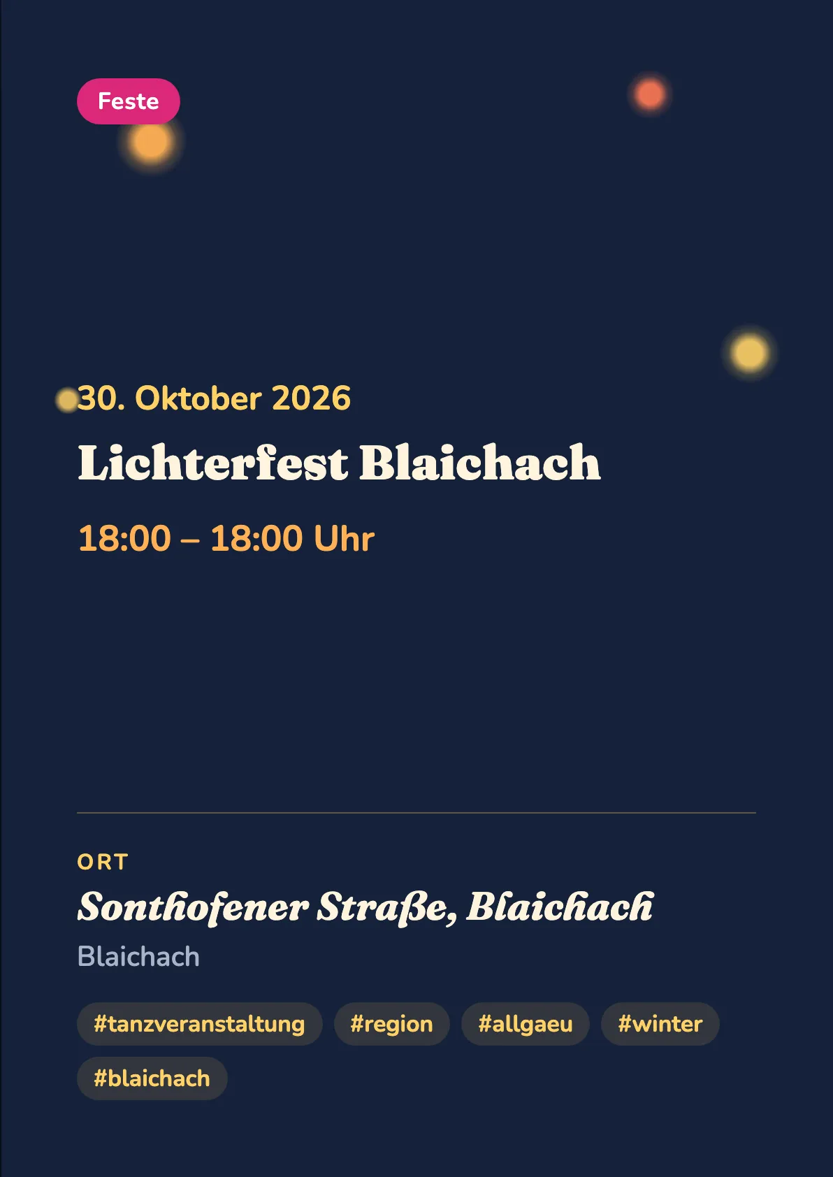 Veranstaltungsflyer