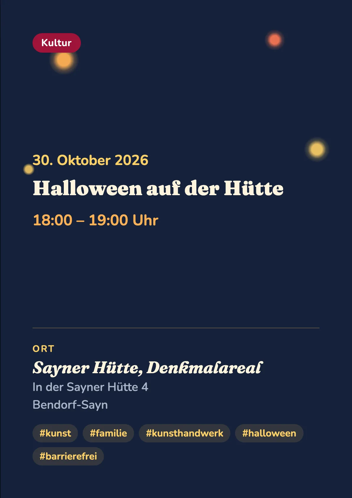 Veranstaltungsflyer