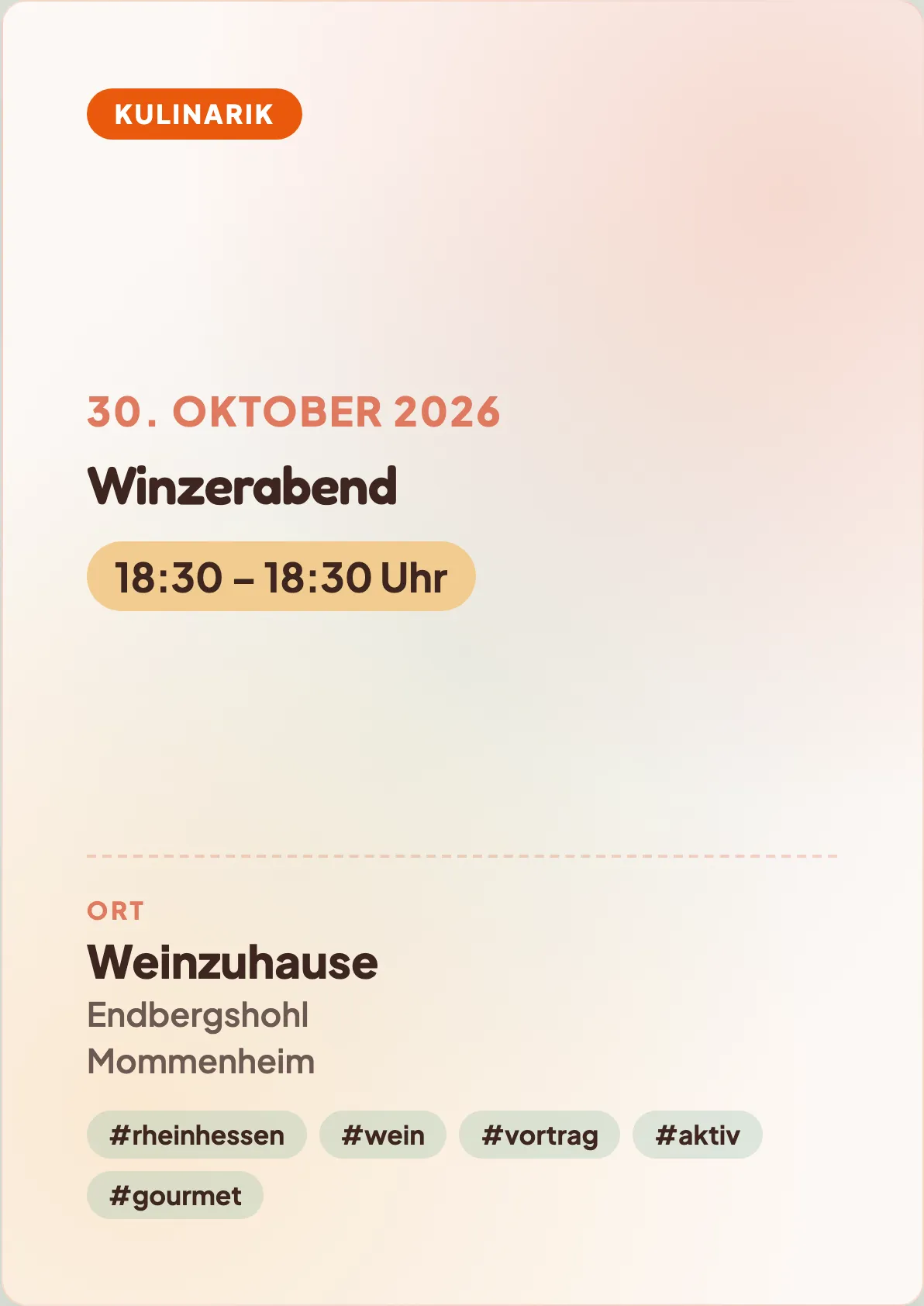 Veranstaltungsflyer