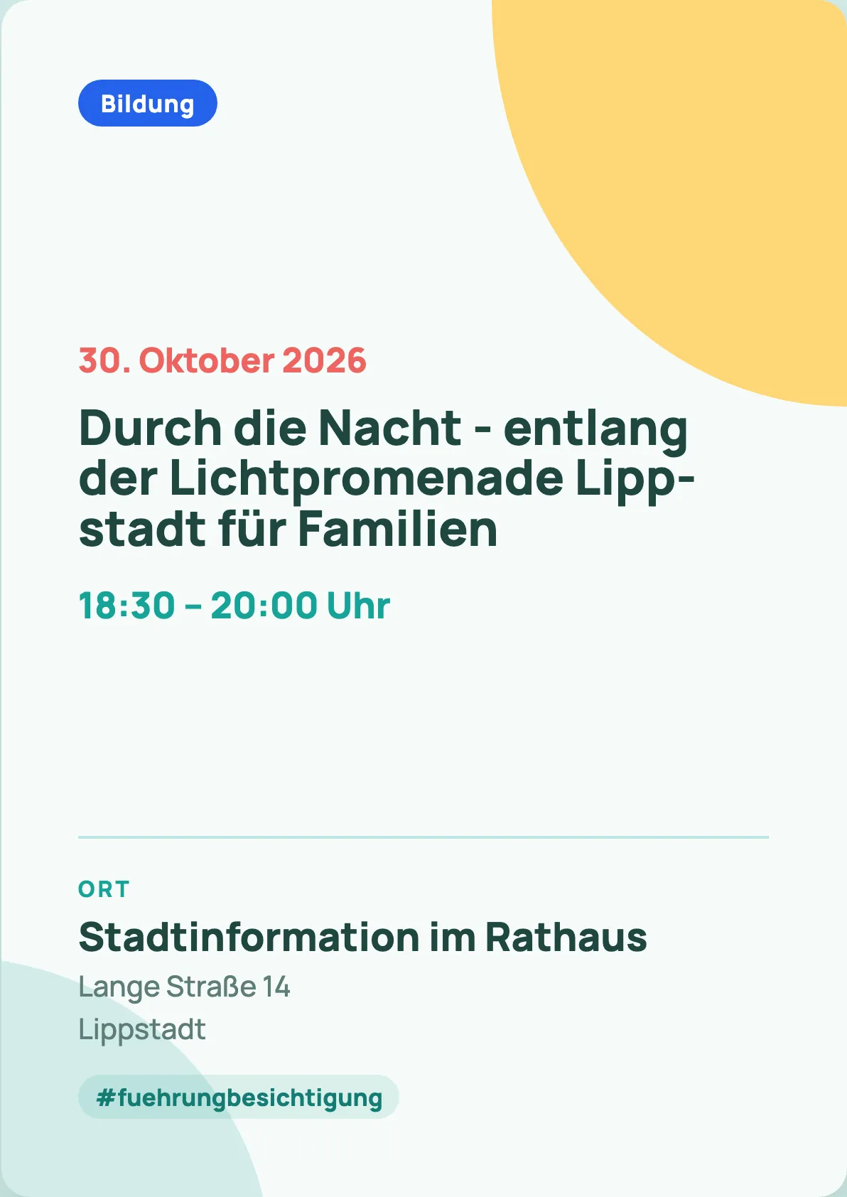 Veranstaltungsflyer