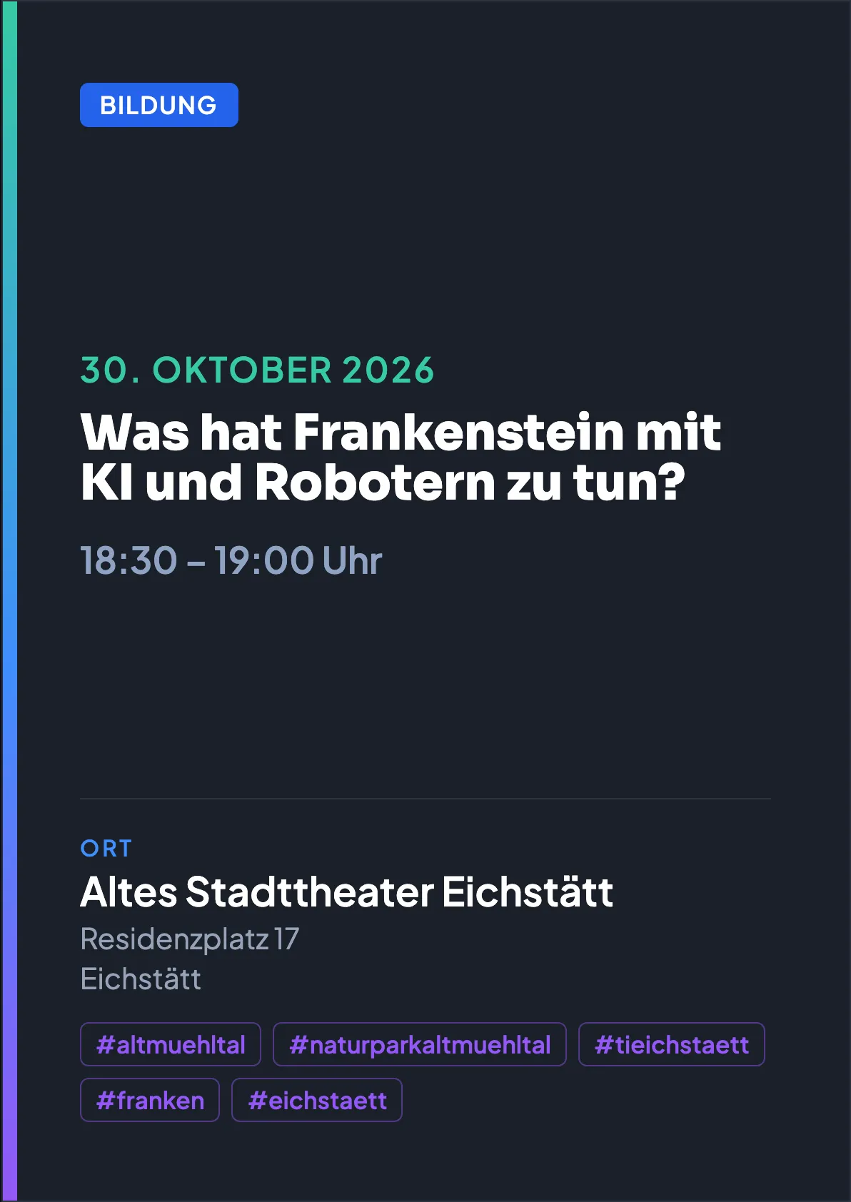 Veranstaltungsflyer