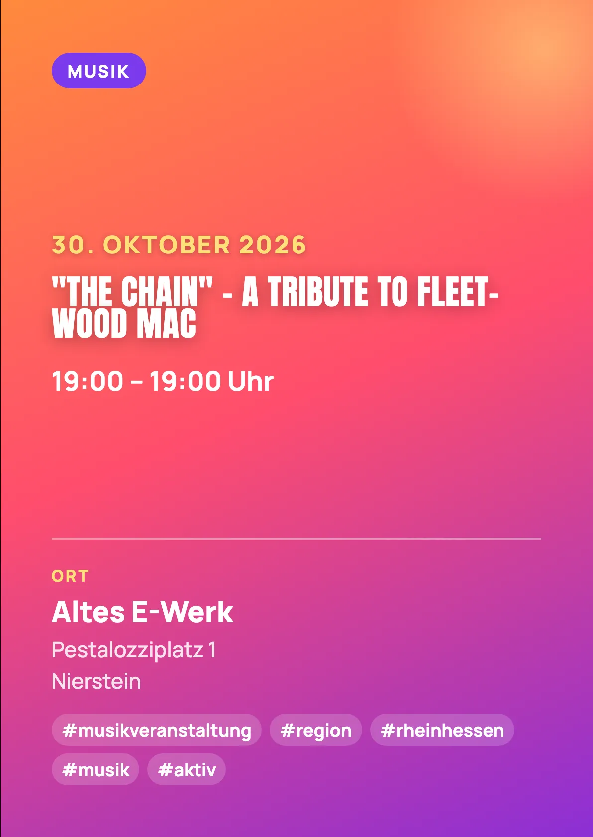 Veranstaltungsflyer