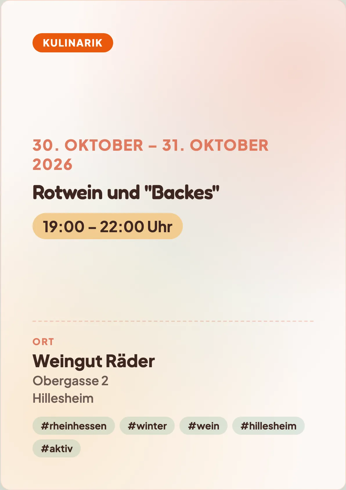 Veranstaltungsflyer