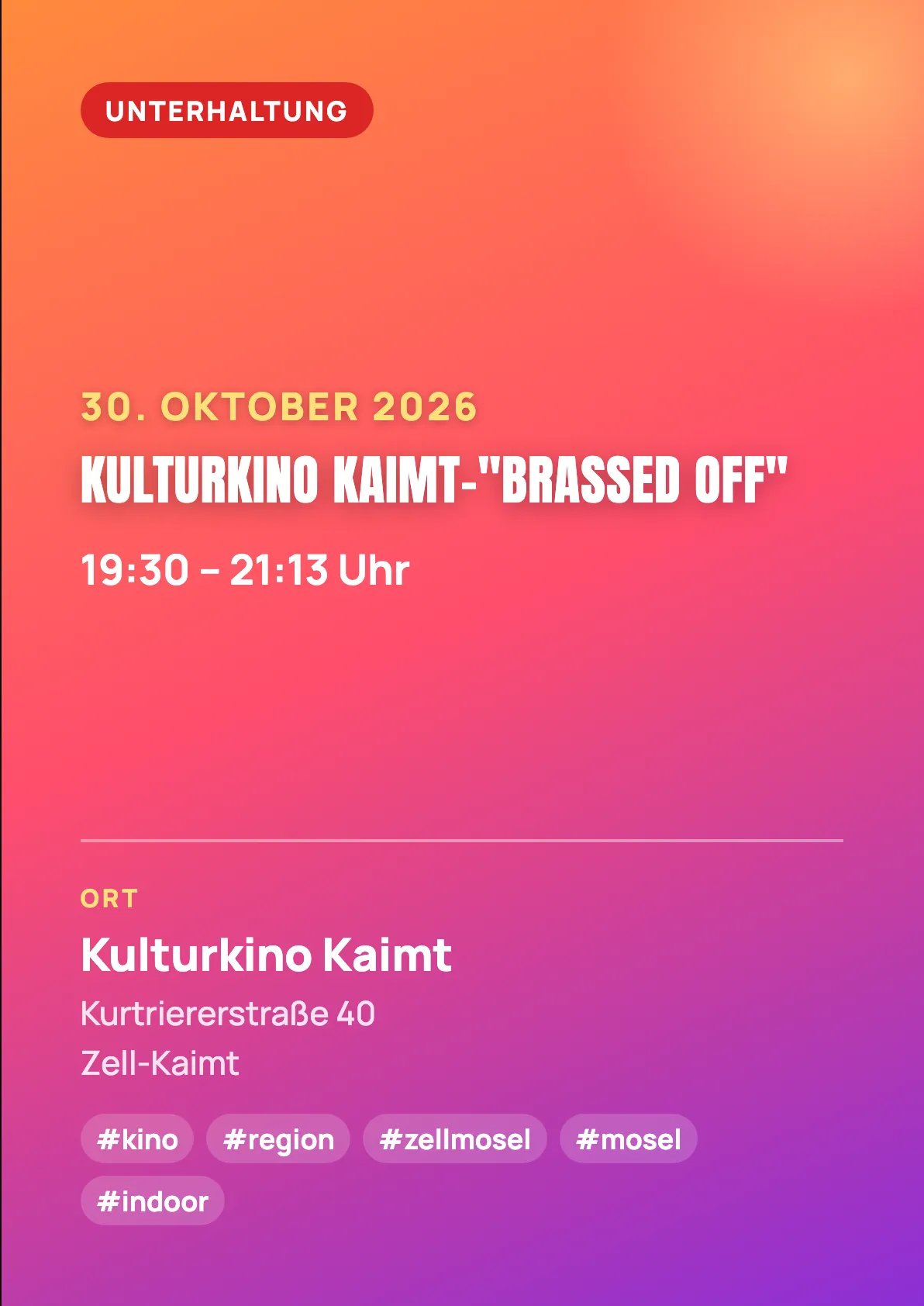 Veranstaltungsflyer